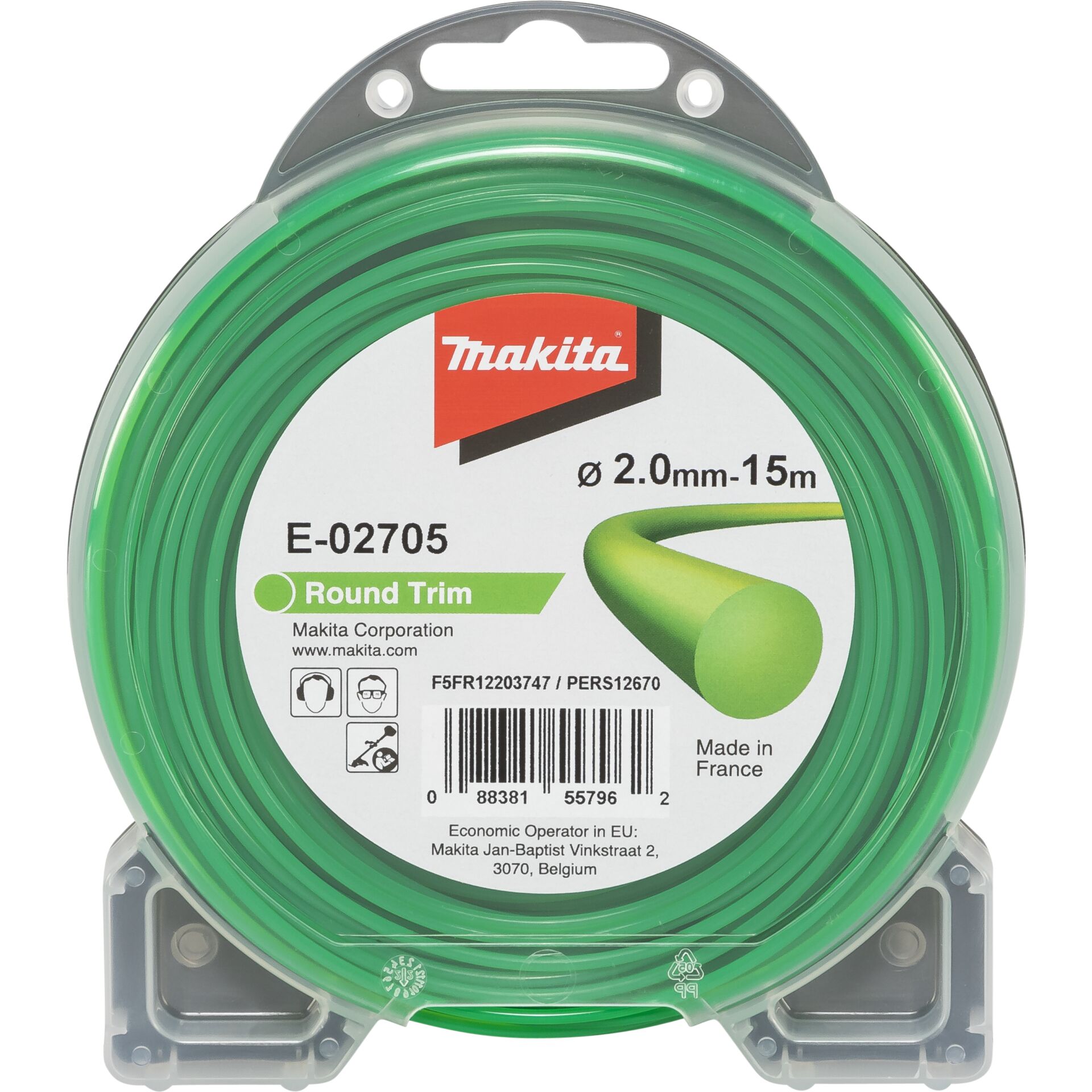 Makita E-02705  Mowing String round 2,0mmx15m