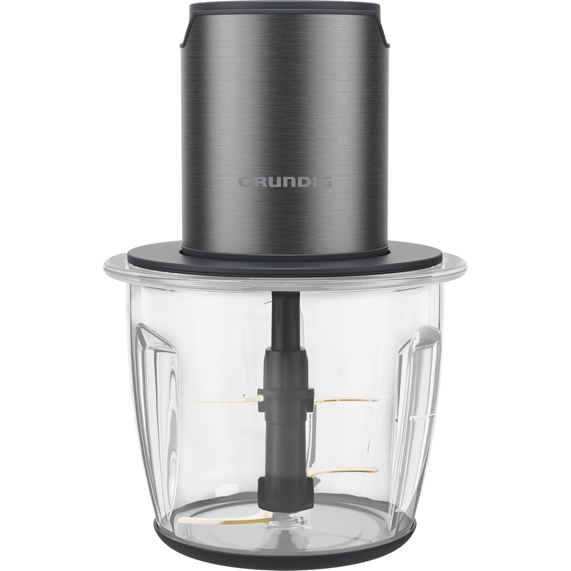 Küchenmixer, Mixer-Aufsatz, Stahl-Finish, Transparentes Gefäß, Gründig-Marke