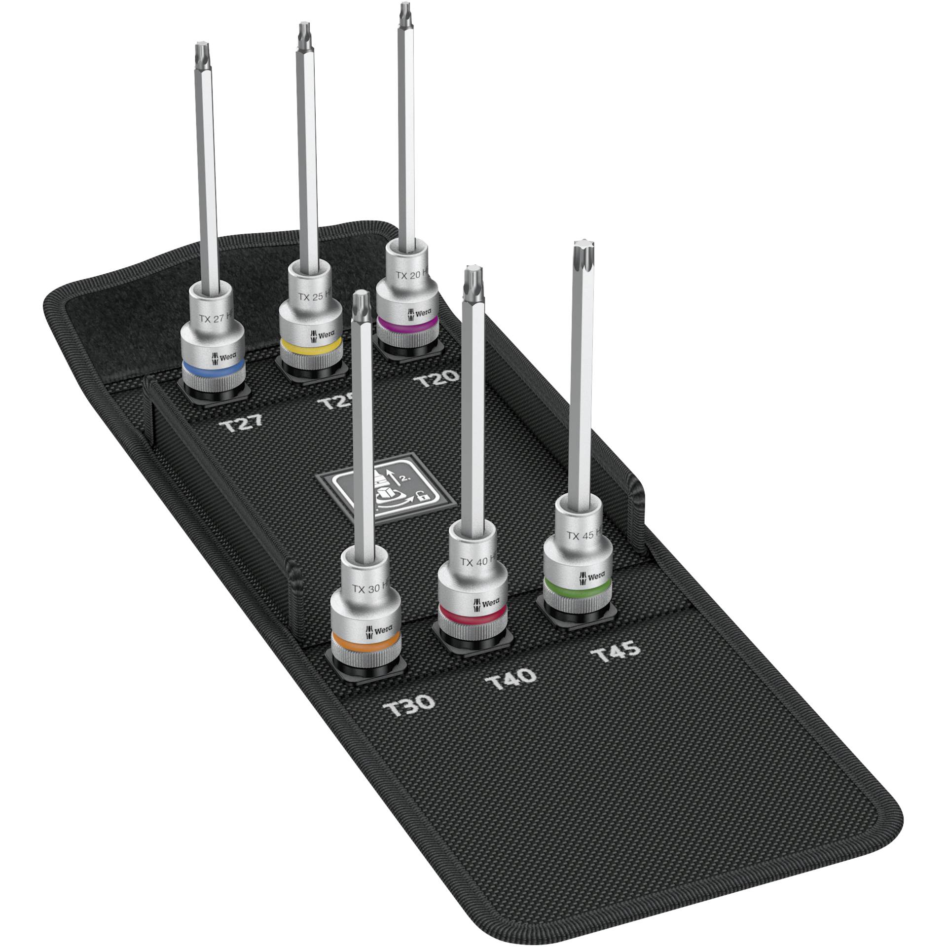 WERA 8767 C TORX HF 2 Zyklop bit  socket set TORX w. holding func.