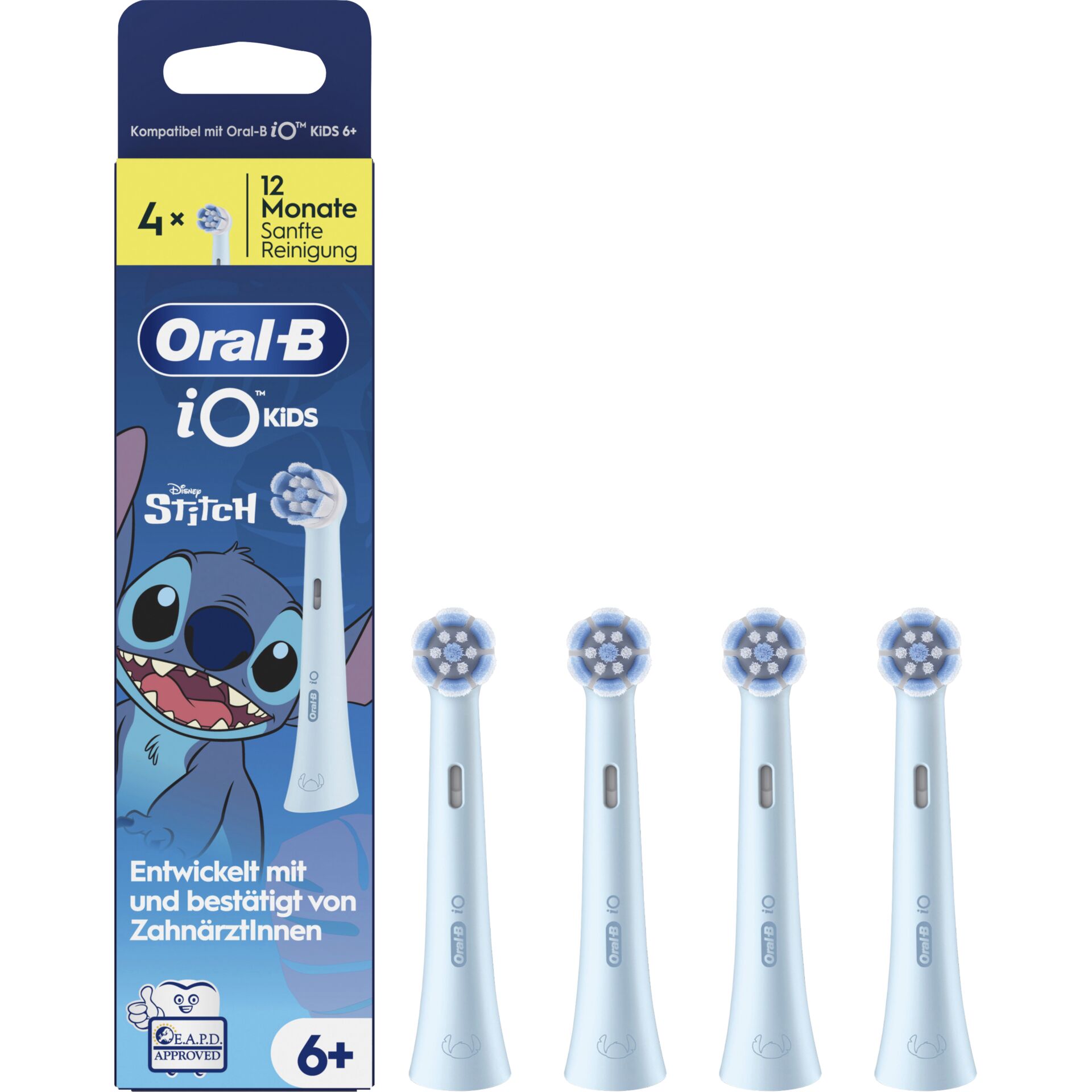 Elektrische Zahnbürstenaufsätze, Kinderzahnbürste, Stift-Design, Silikon Borsten?, Oral-B iO Kids