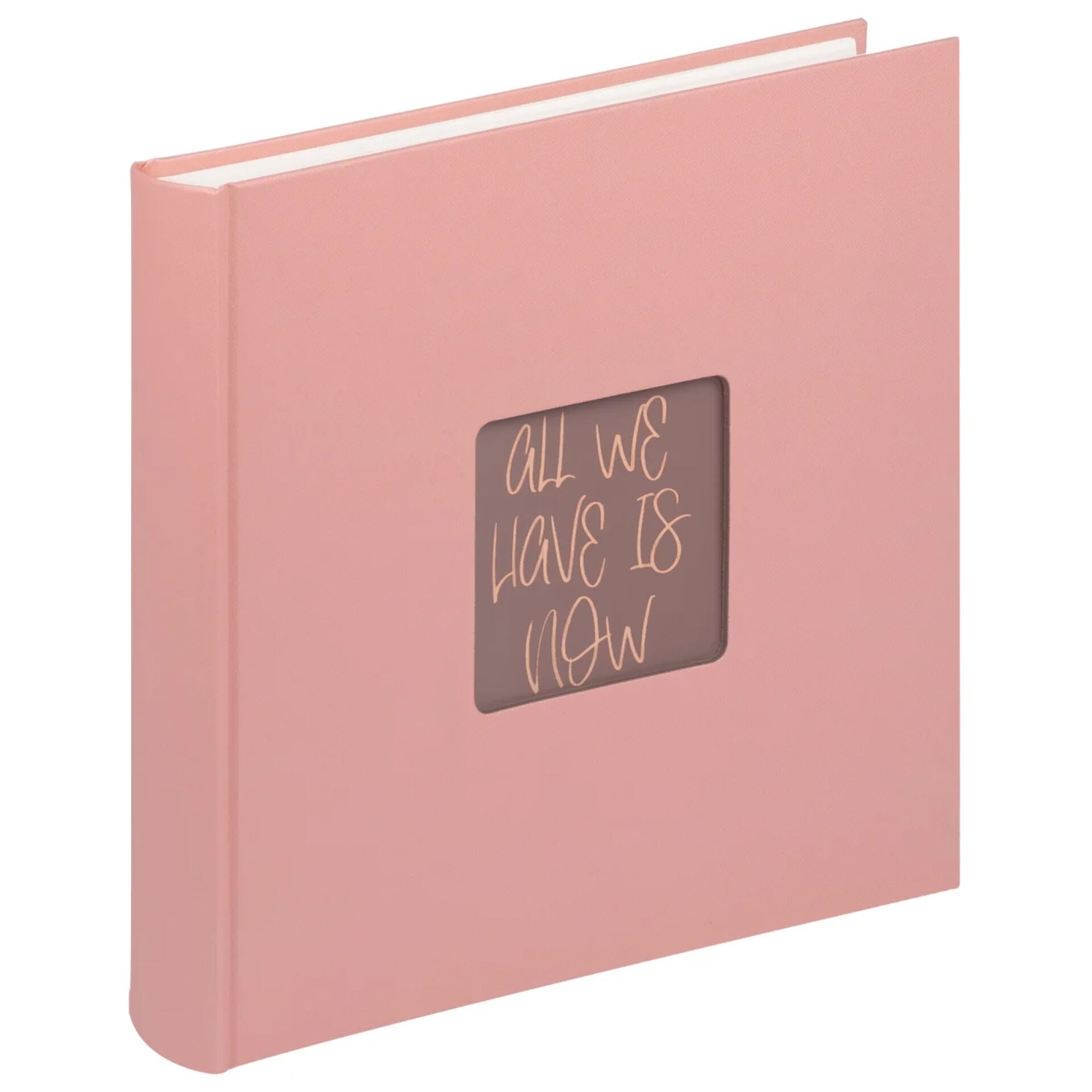 pinkes Album, Fotoalbum, gebundenes Buch, soft pink, rechteckiges Album