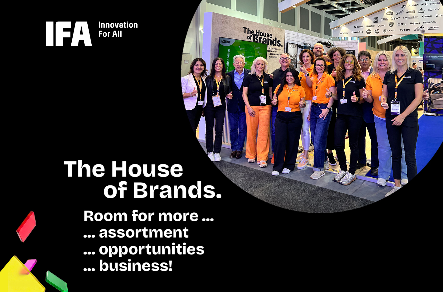messe, gruppe, veranstaltung, team, the house of brands