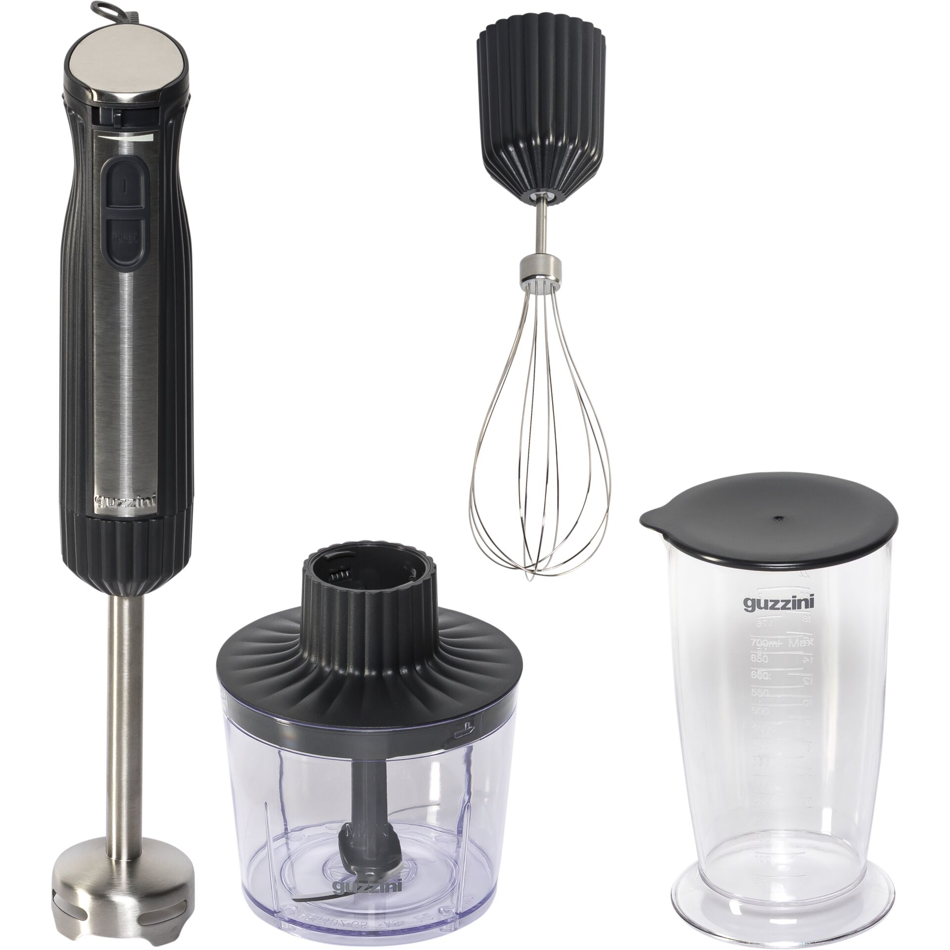 Stabmixer, Küchenmixer, Schneebesen, Mixbehälter, Messbecher