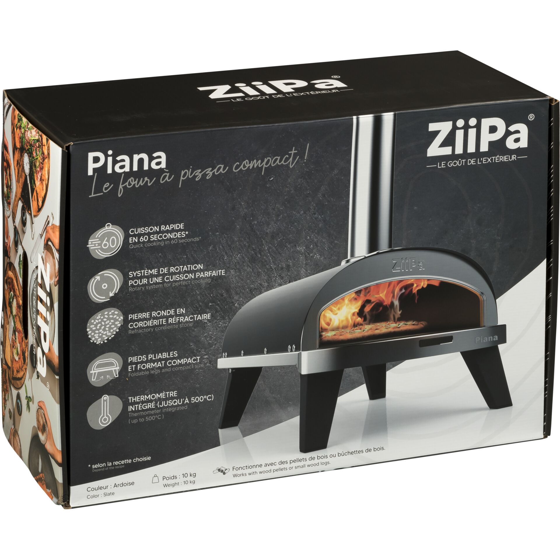 ZiiPa Piana Pellet Pizza Oven  Ardoise