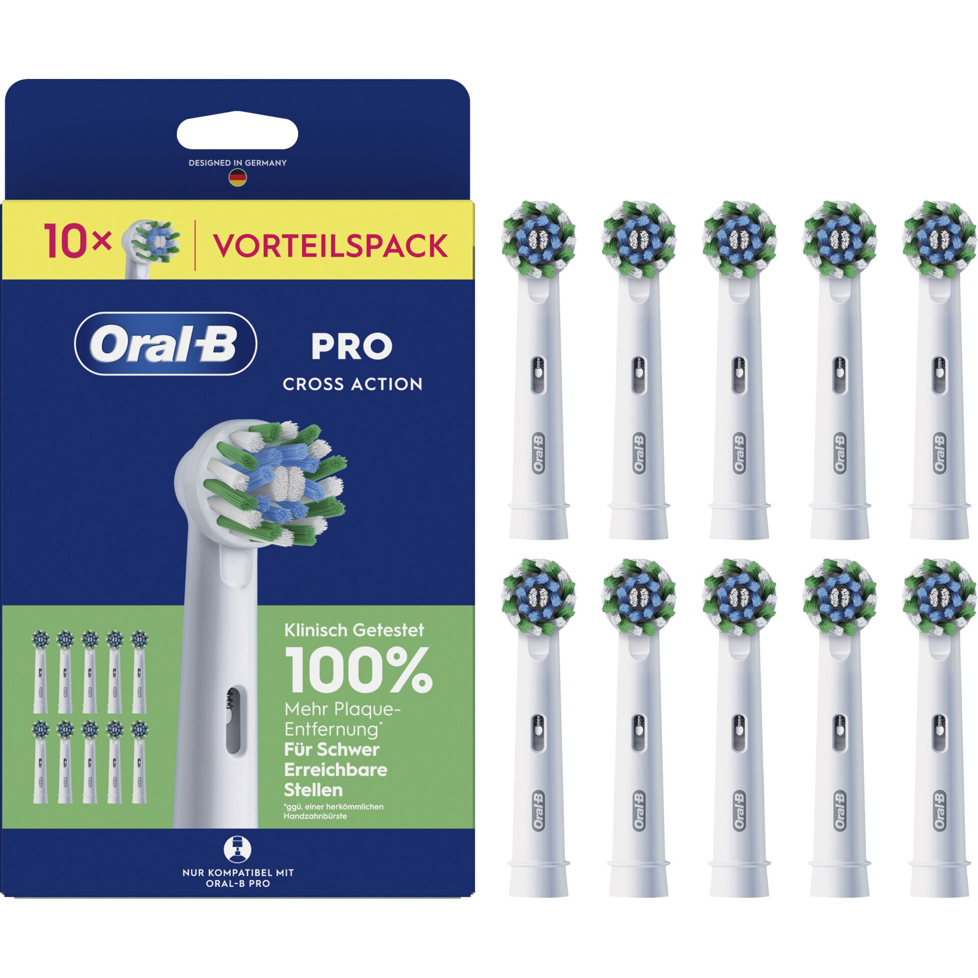 zahnbürstenköpfe, oral-b pro, sondierte borstkopf?, bürstenkopf, wechselkopfsortiment