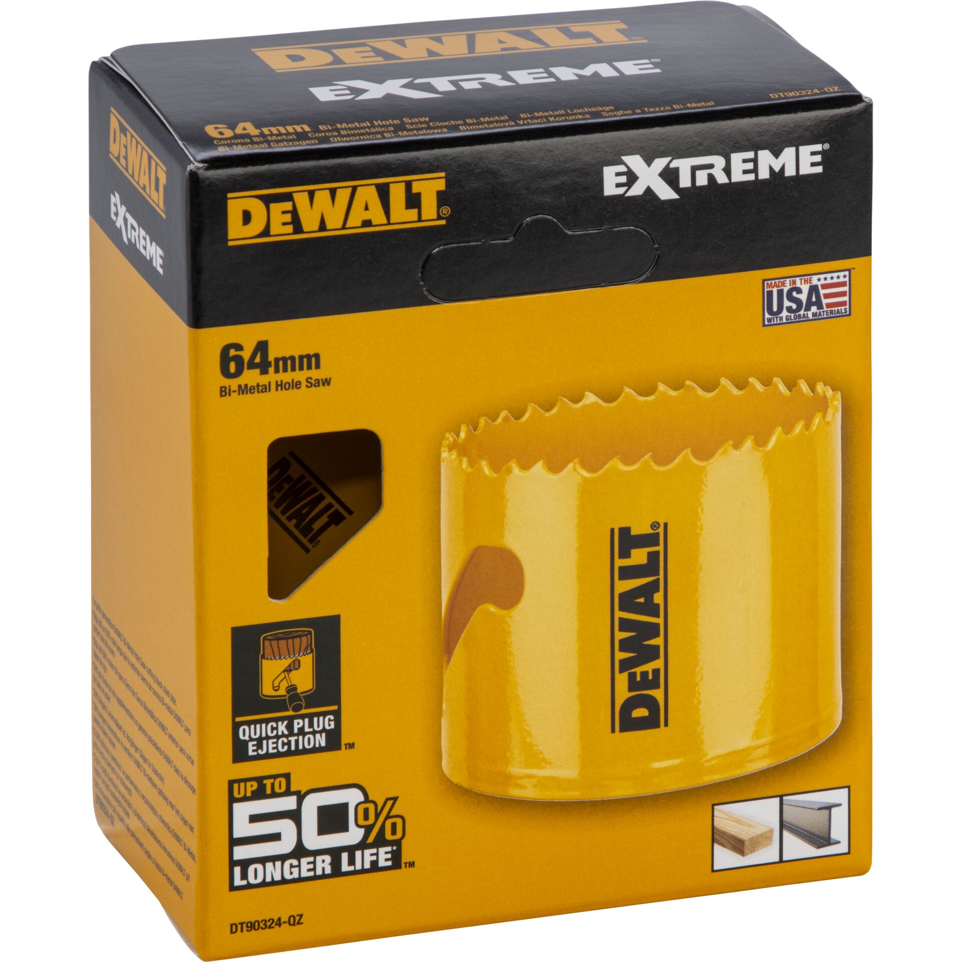 Stichsägeblatt, Bi-Metall, 64mm, Gelb, DeWalt Extrem