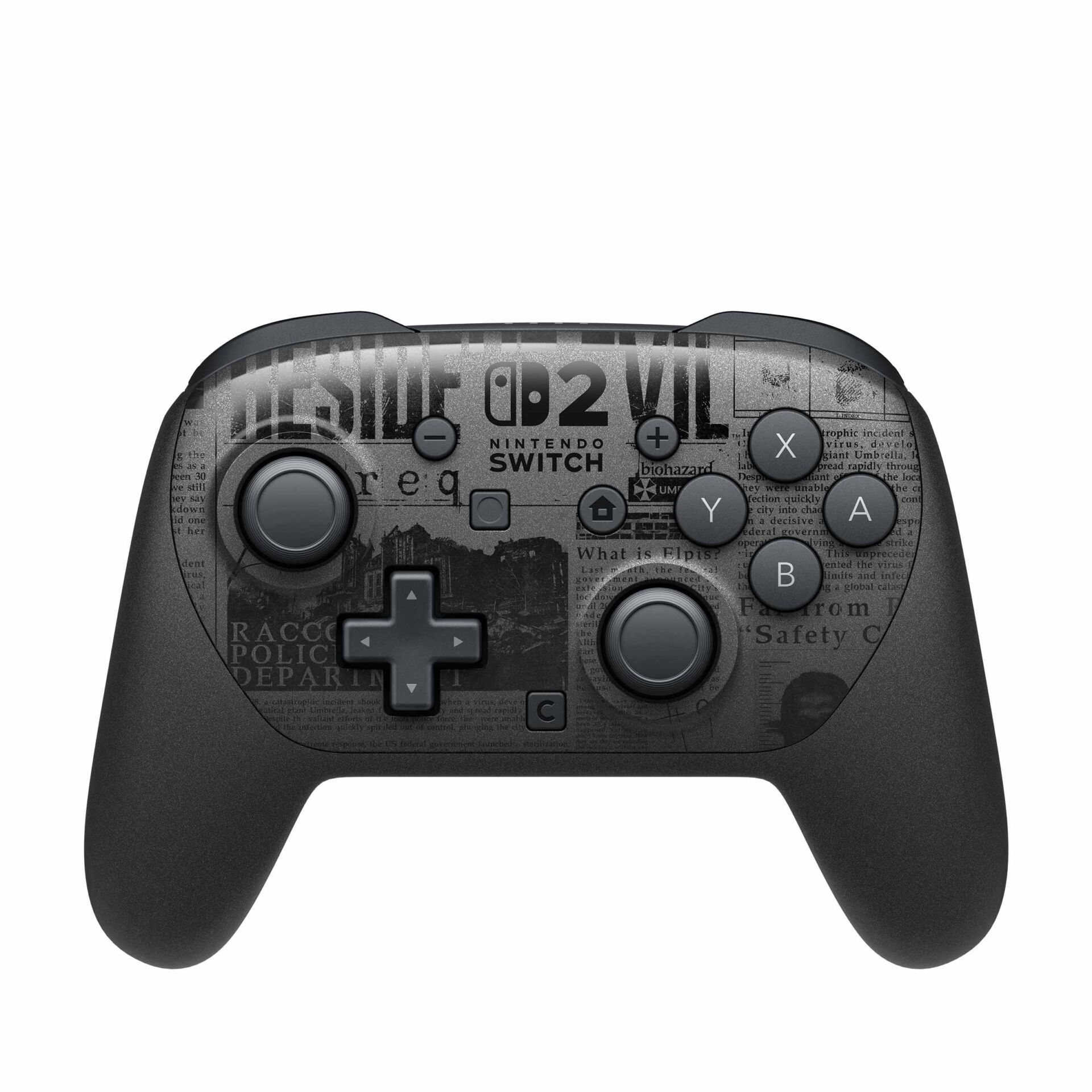 Nintendo Switch Pro Controller, Controller, Joysticks, Two-tone gray, Patterned skin