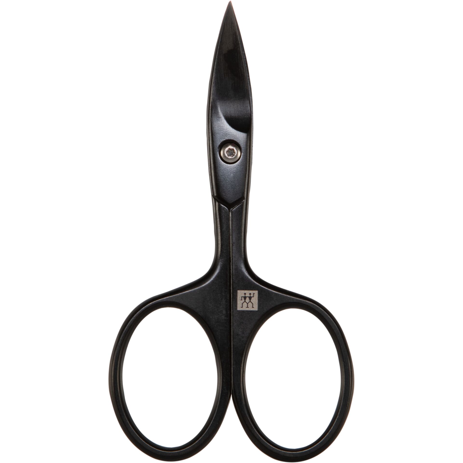 Schere, Edelstahlschere, schwarzer Griff, spitze Klingen