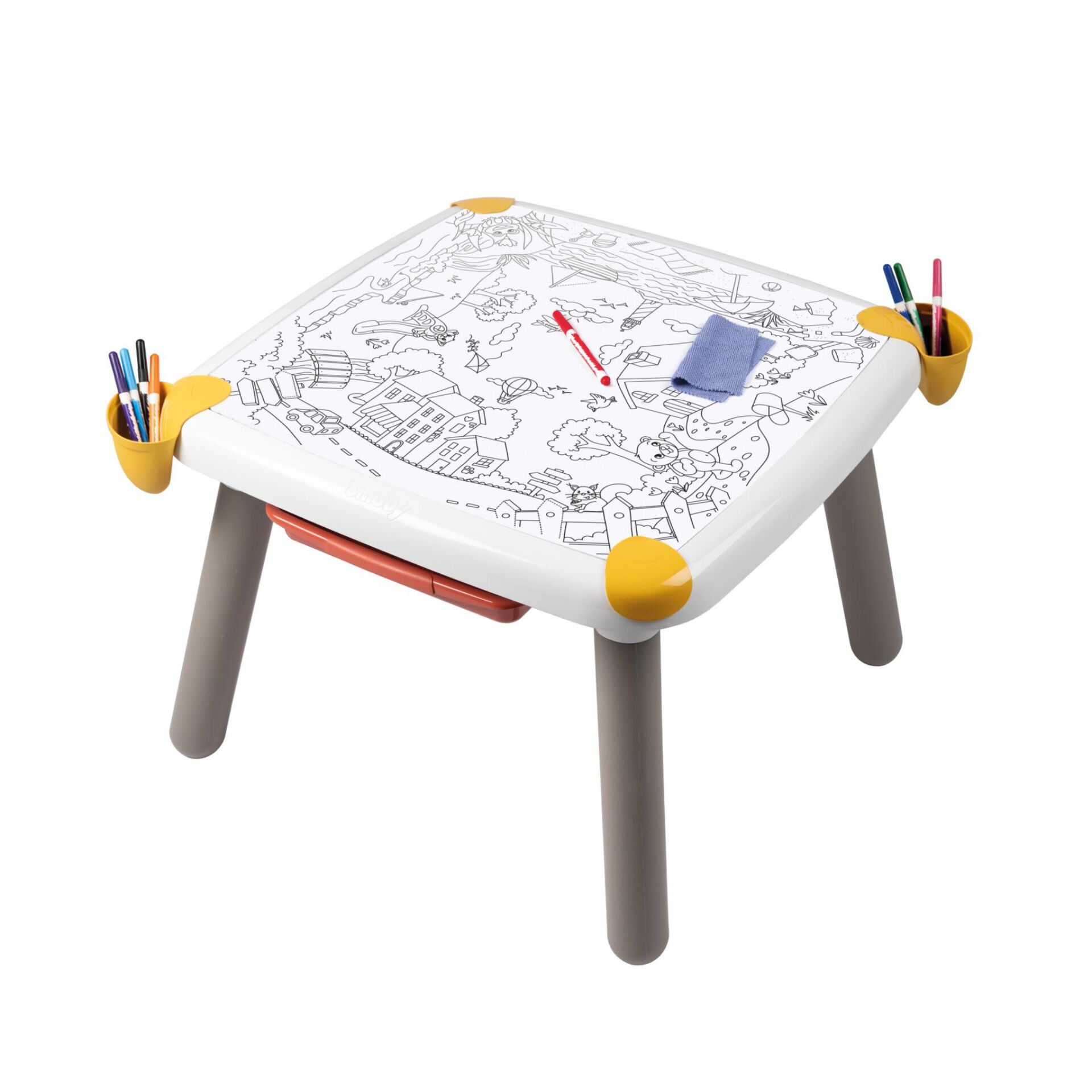 Kindertisch, Kleinkind Tisch, Mal- und Spieltisch, Tisch mit Stiften, zeichnetisch