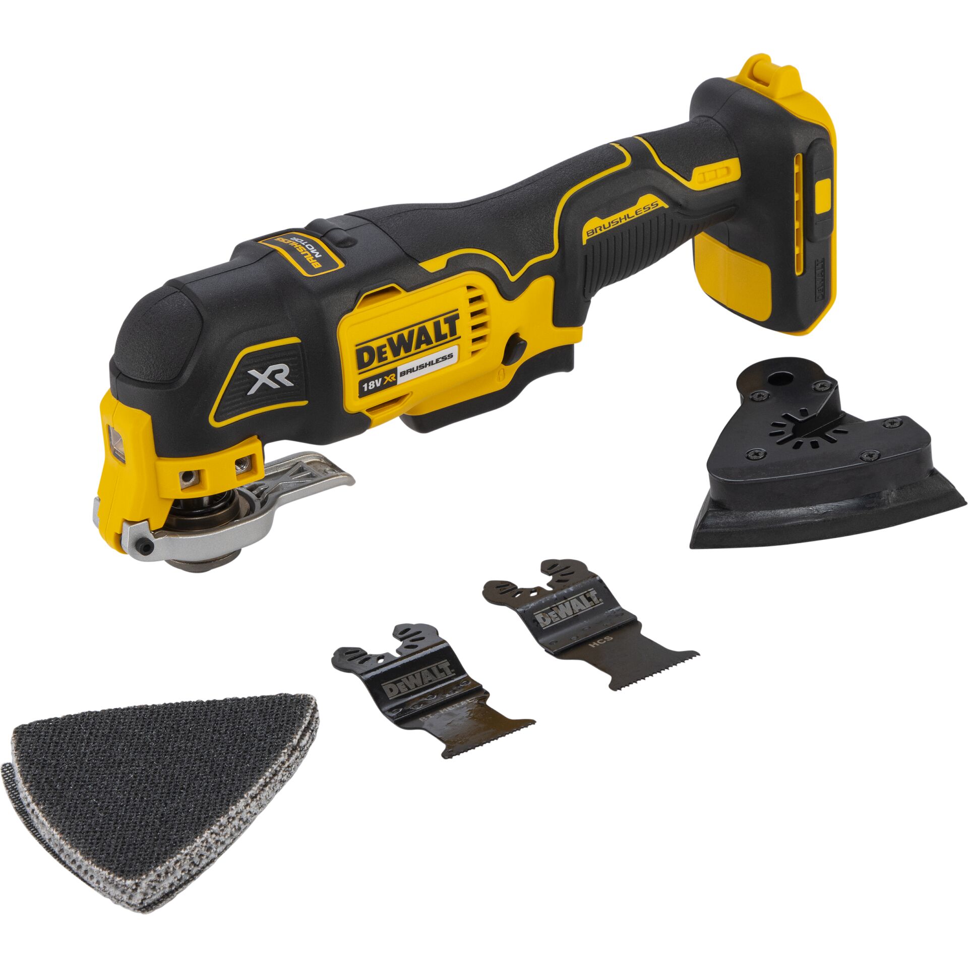 Akku-Schleifer, Winkelschleifer, Trennscheiben, Schleifpad, DeWalt XR