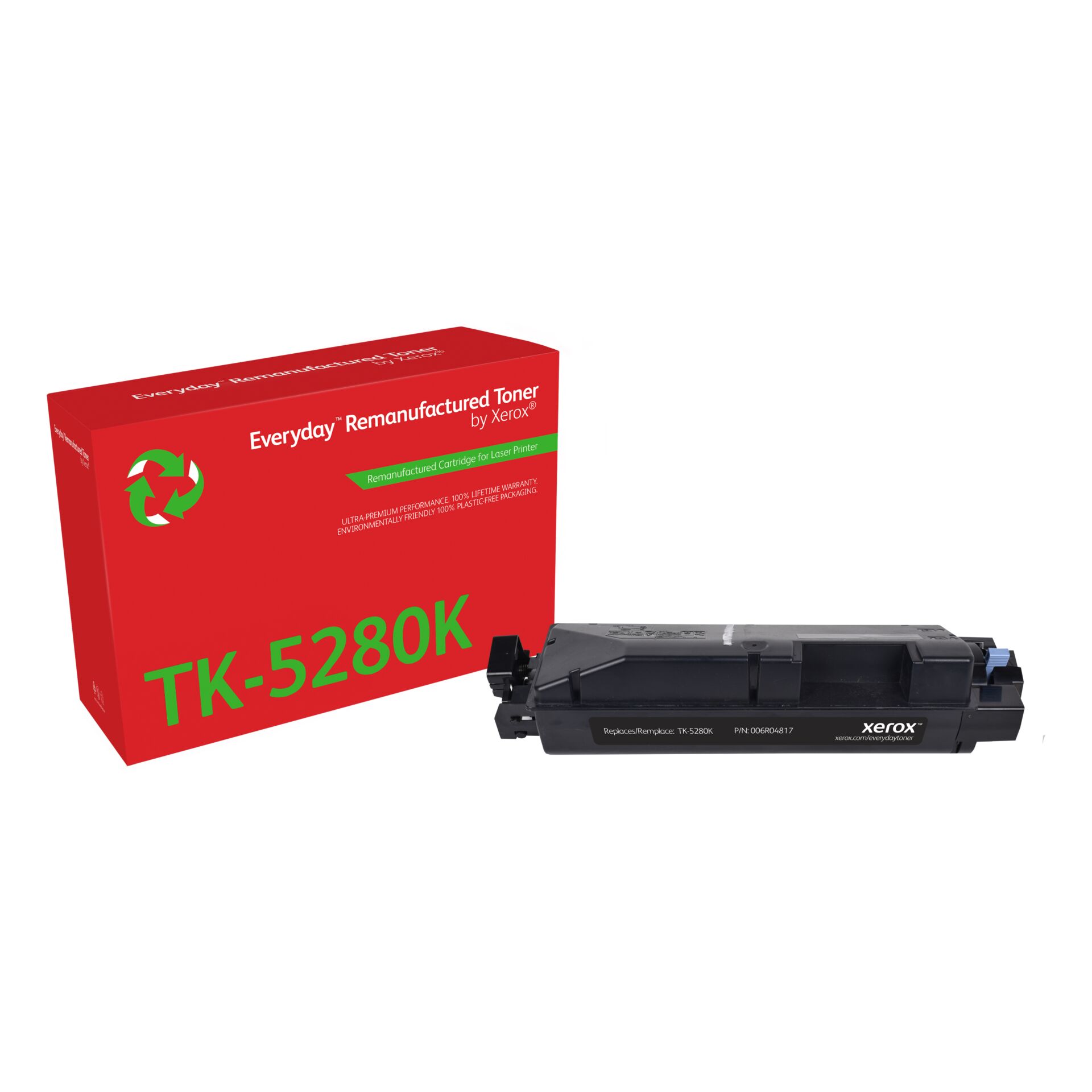 Toner, TK-5280K, Xerox, Aufbereitet, Kartusche