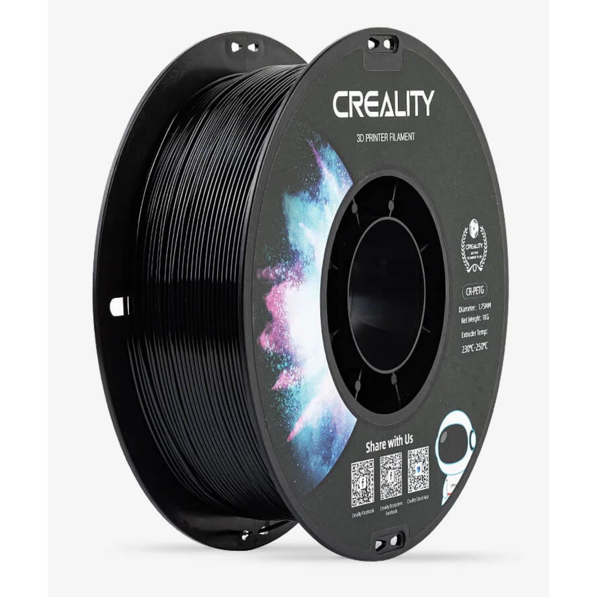 3D-Druck, Filament, Schwarz, Spule, Druckmaterial