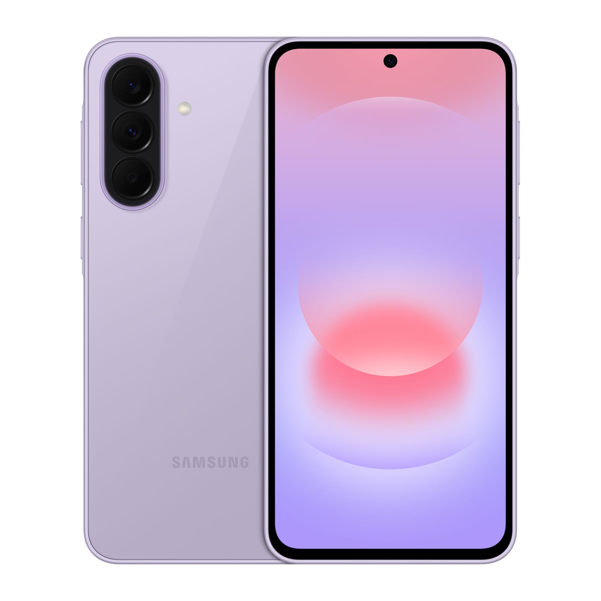 smartphone, lila, Dreifachkamera, Notch- frontkamera, LCD-Display