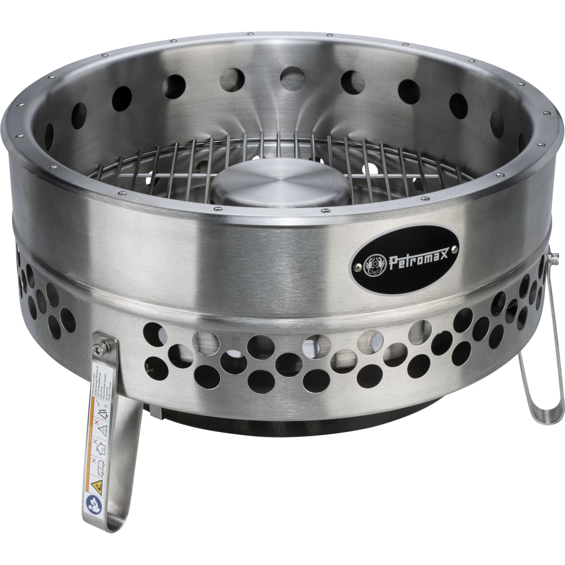 Grillrohr, Tragbares Grillkamin, Flammenkorb, Kohlegrillaufsatz, Metallgrill