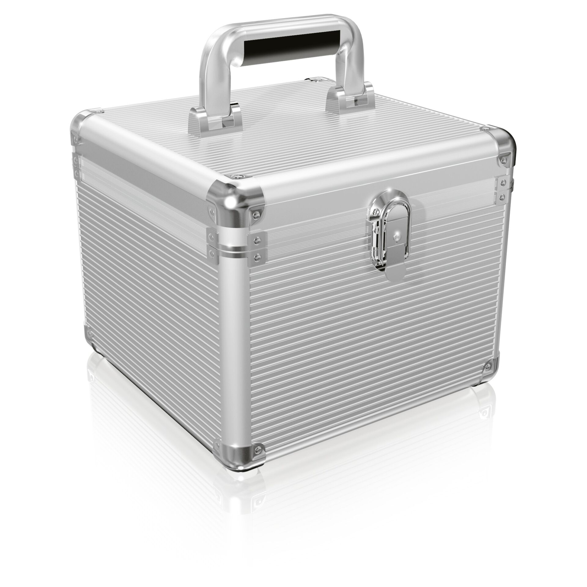 koffer, tasche, metall, aluminium, schloss