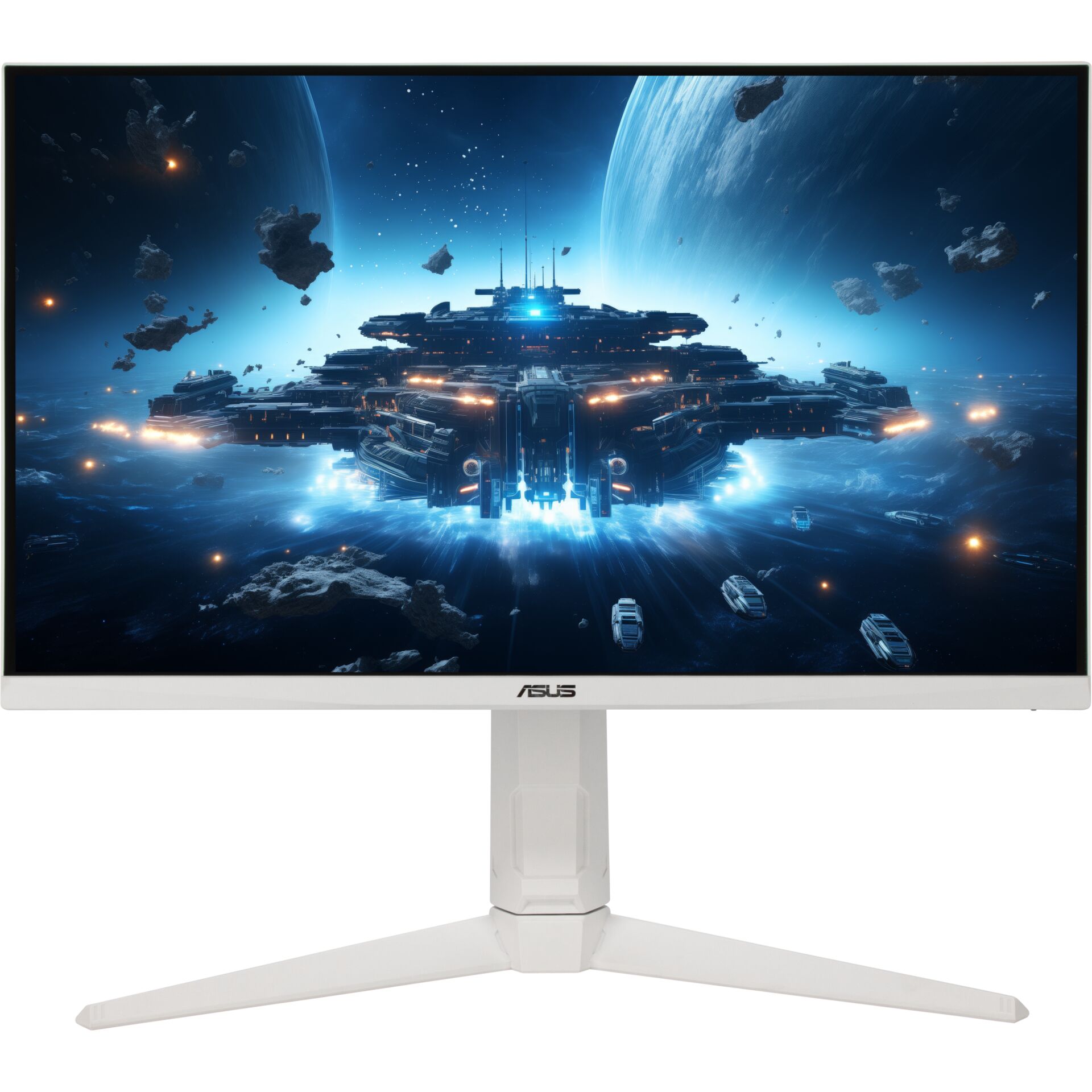 monitor, gaming, LED, curved, white stand