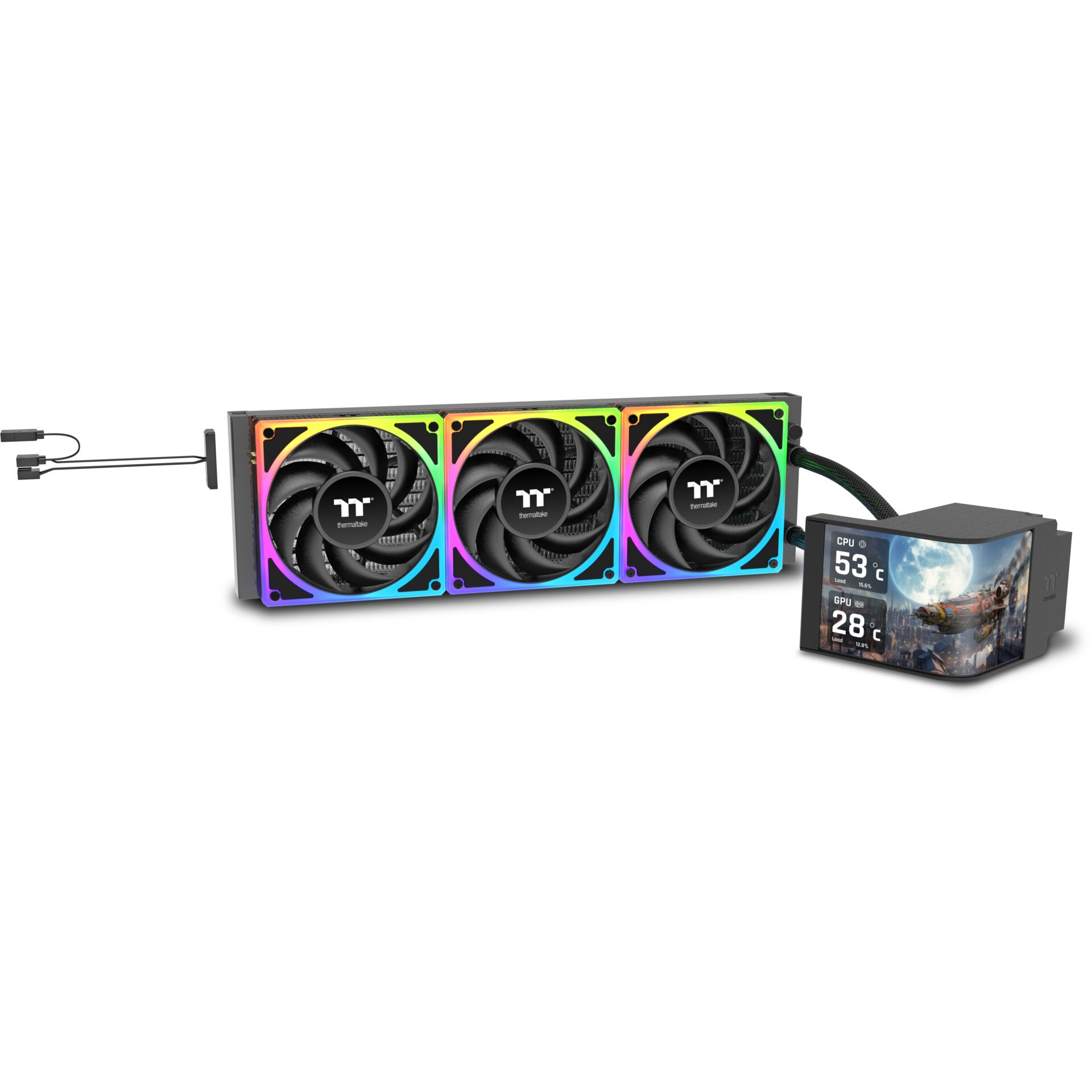 grafikkarte, GPU, kühlung, RGB, Triple-Fan
