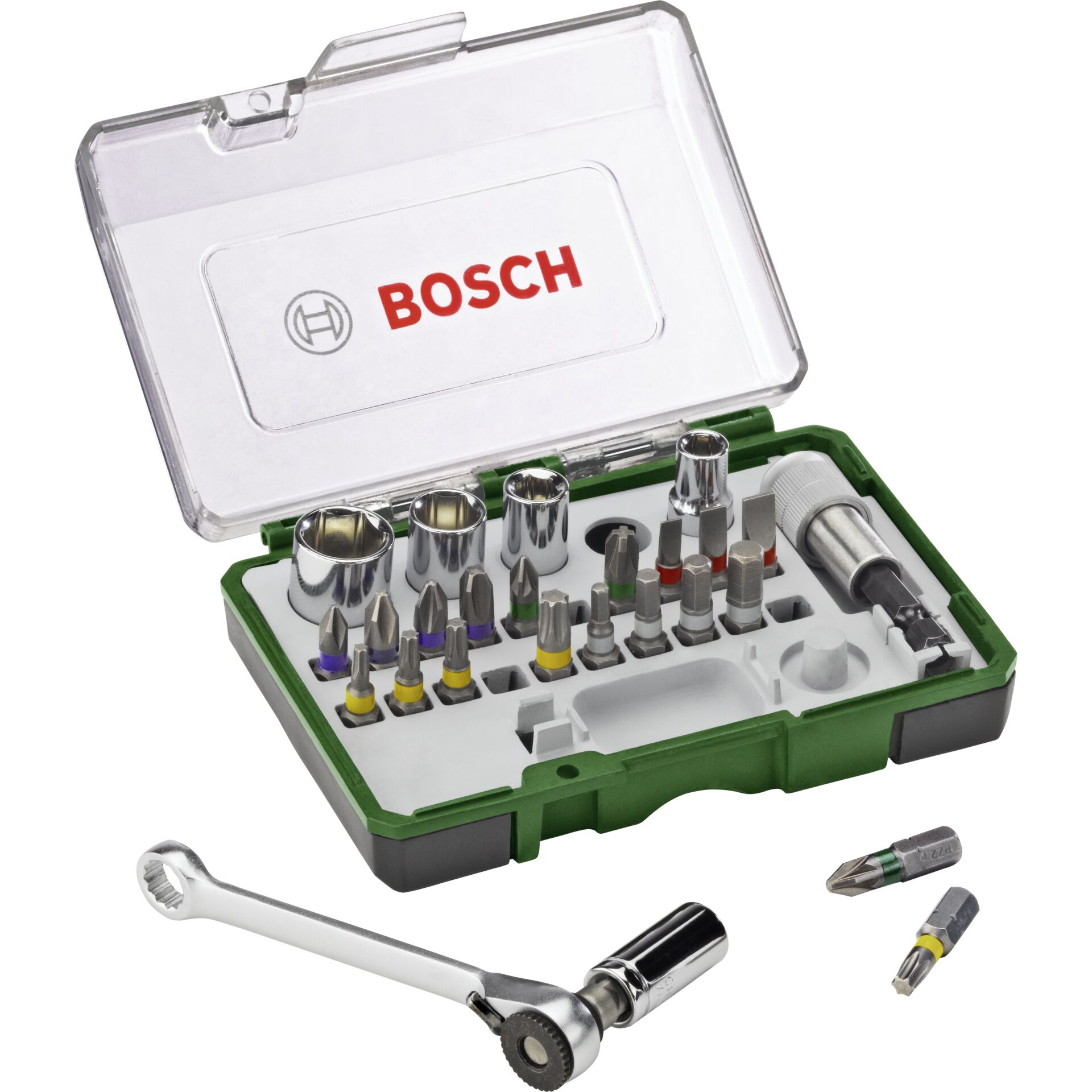 Bosch Prom 27-pcs. Screwdriver  Bit and Ratchet Set