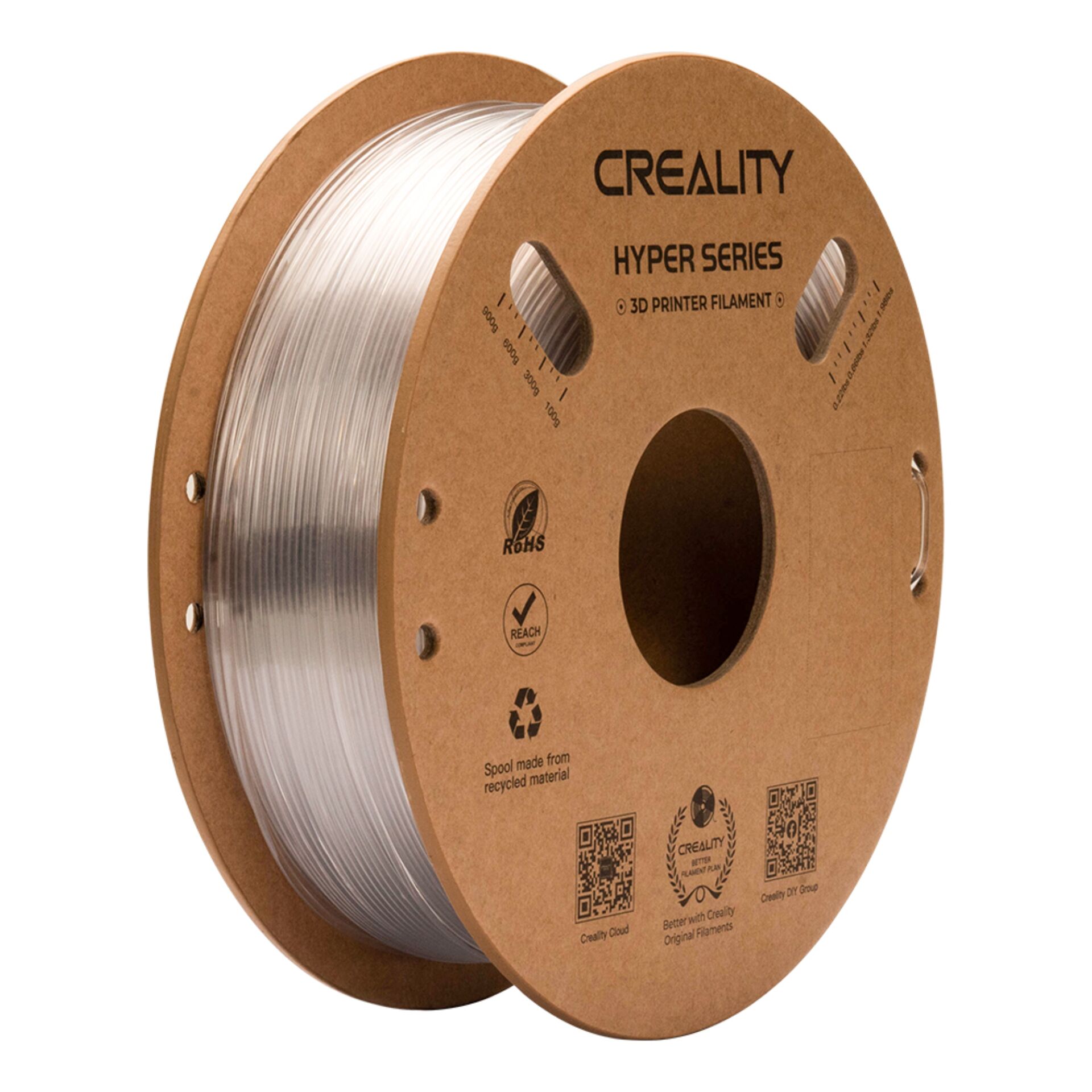 3D-Druck Filament, PLA Filament, Silber Filament, Spule, HYPER SERIES