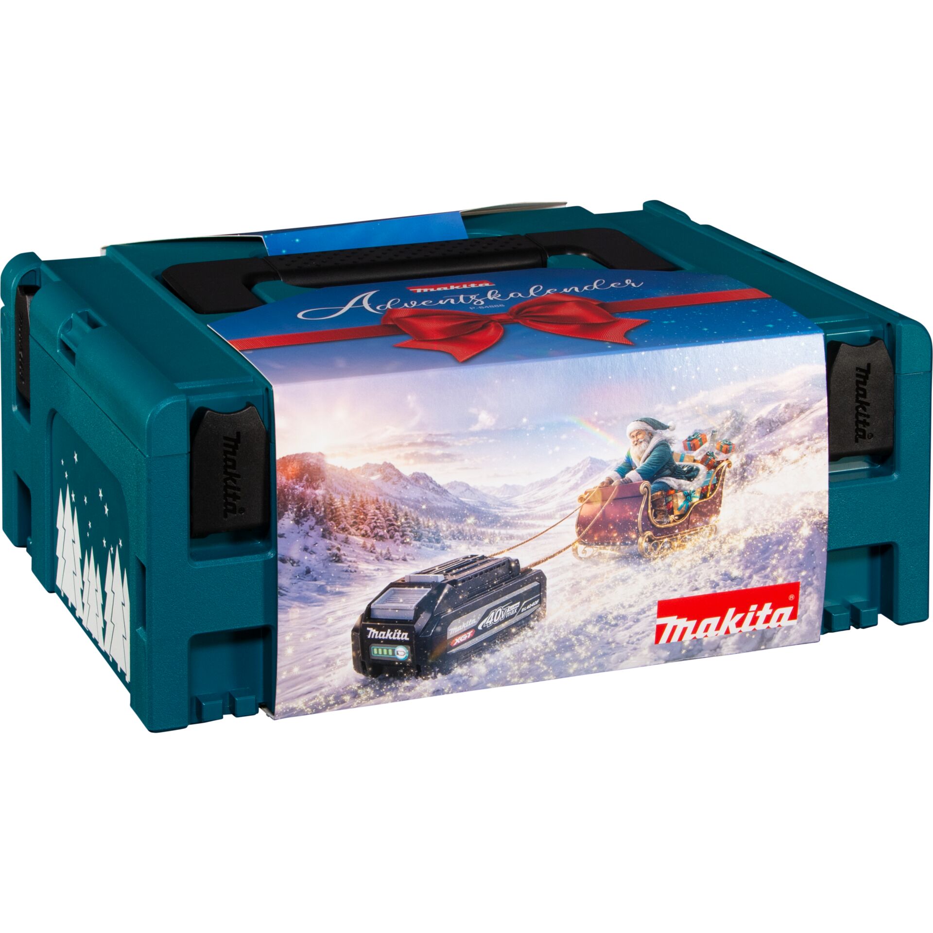 Werkzeugkasten, Makita, Weihnachtsdesign, Winterlandschaft, Aufbewahrungskoffer