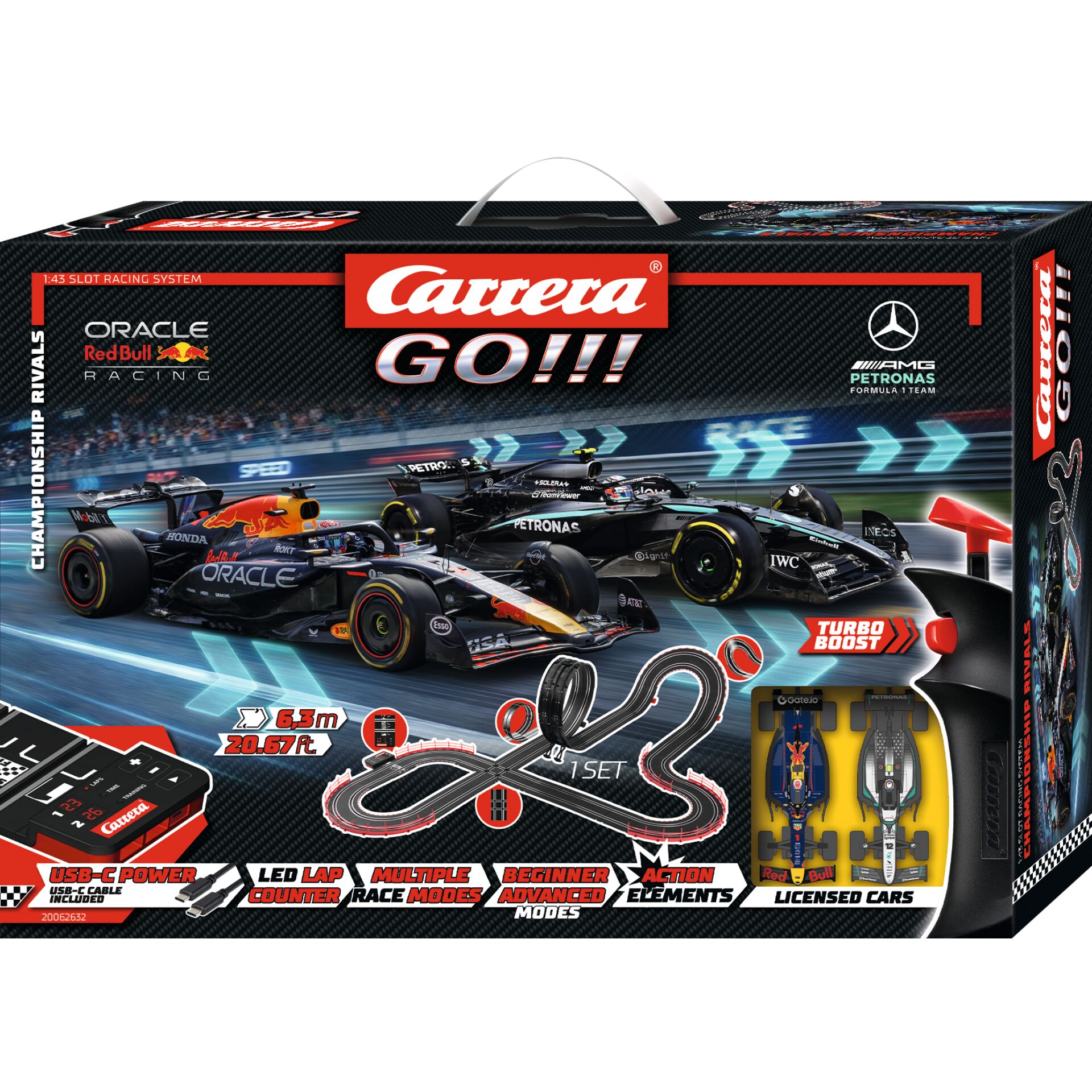 Rennwagen, Modellbauset, Lenkrad, Fernsteuerung, Turbo Boost