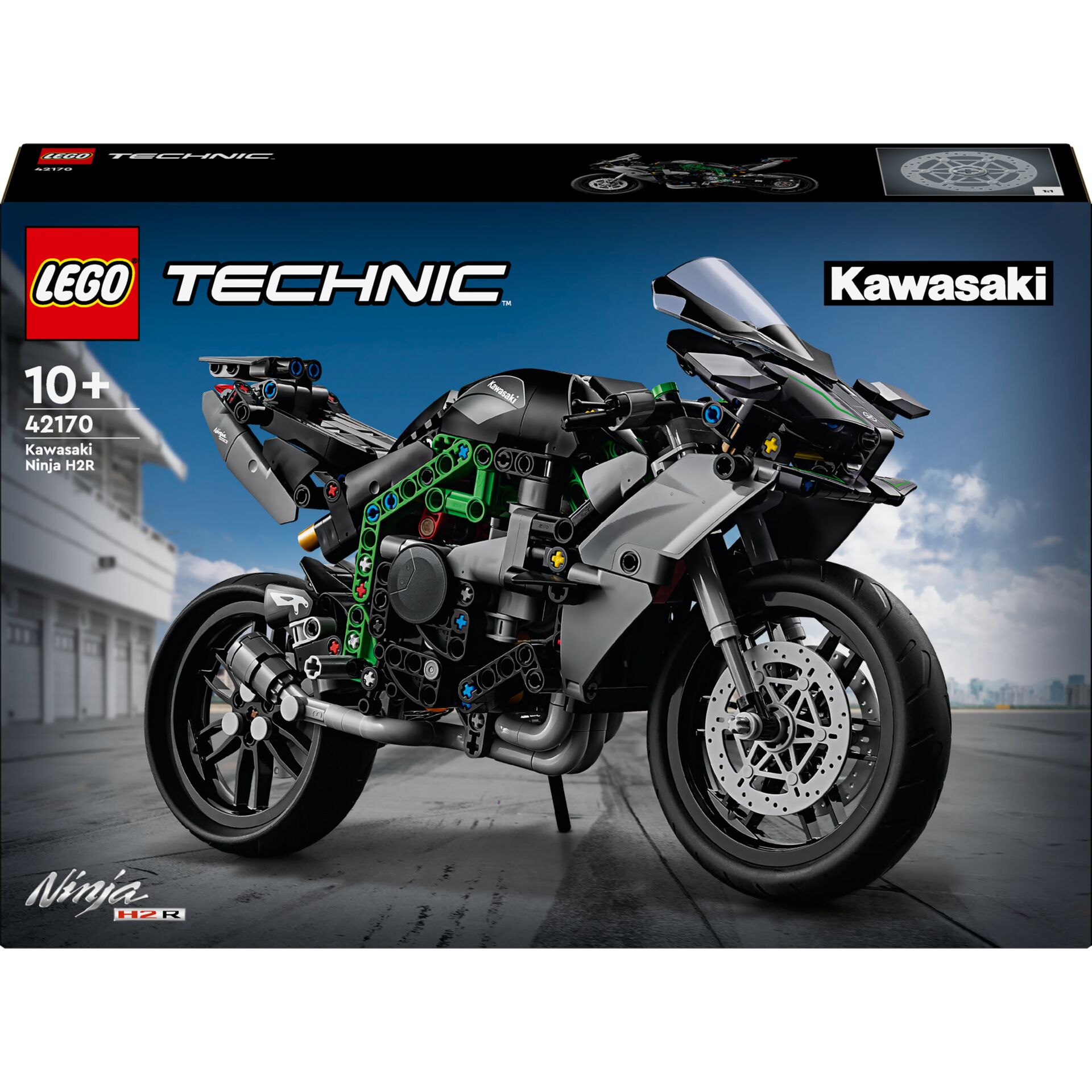 Lego Technic, Kawasaki Ninja H2R, Motorrad, Modellbausatz, Bausatz
