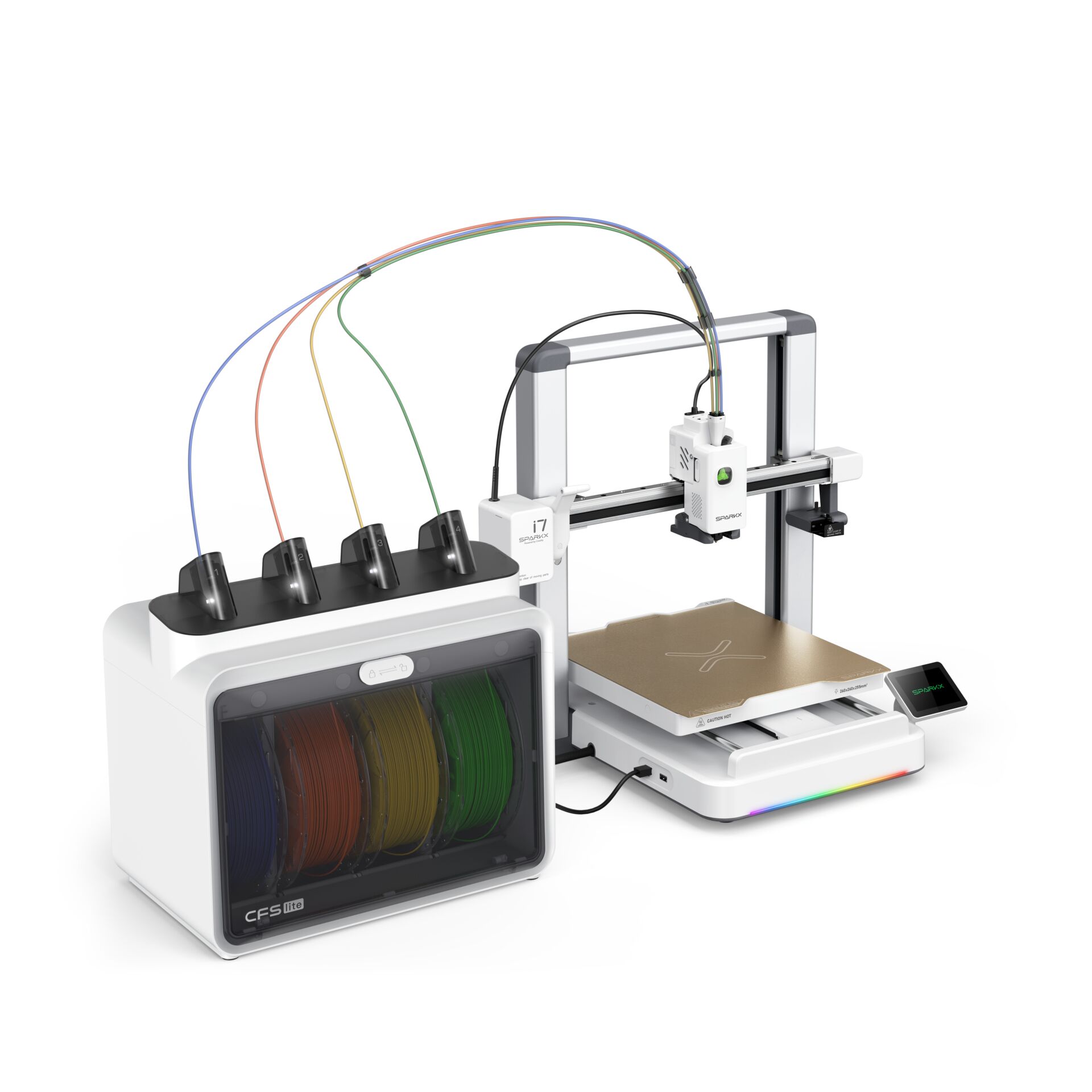 3D-Drucker, FDM-Drucker, Filament-Spule, Multi-Farb-Extruder, Präzisionsgerät