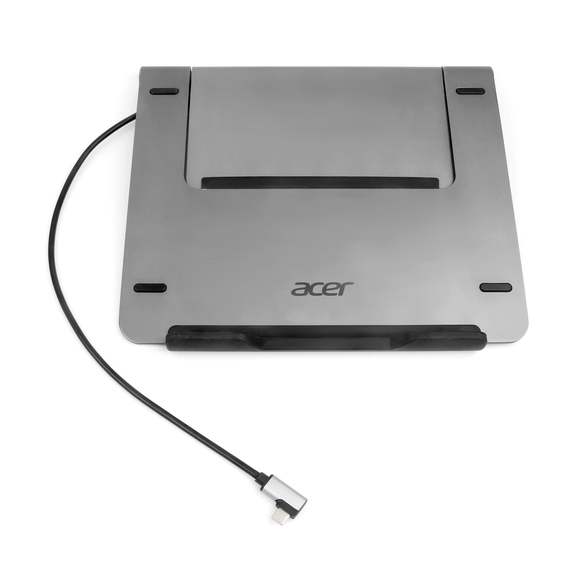 Laptop dock, Acer Laptop Dock, USB-C Dock, Metallgrau, Kabel inklusive
