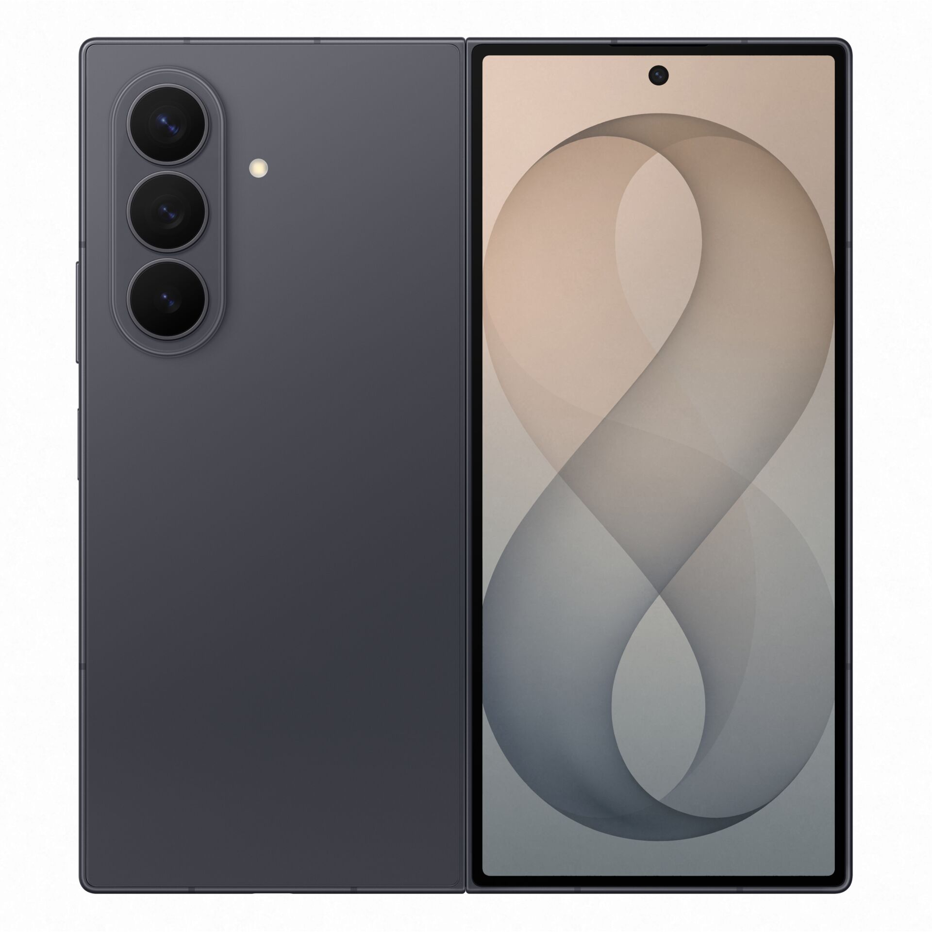 Smartphone, Triple camera, Glass back, Dark gray, Large display