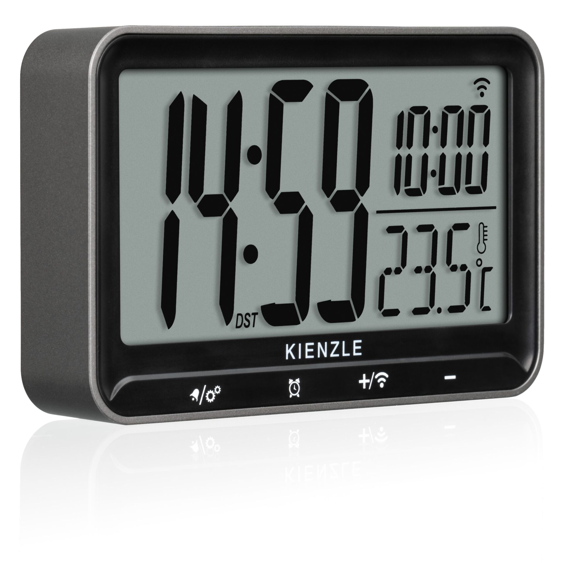 Digitaluhr, Thermometer, Kompaktuhr, LCD Anzeige, Kienzle
