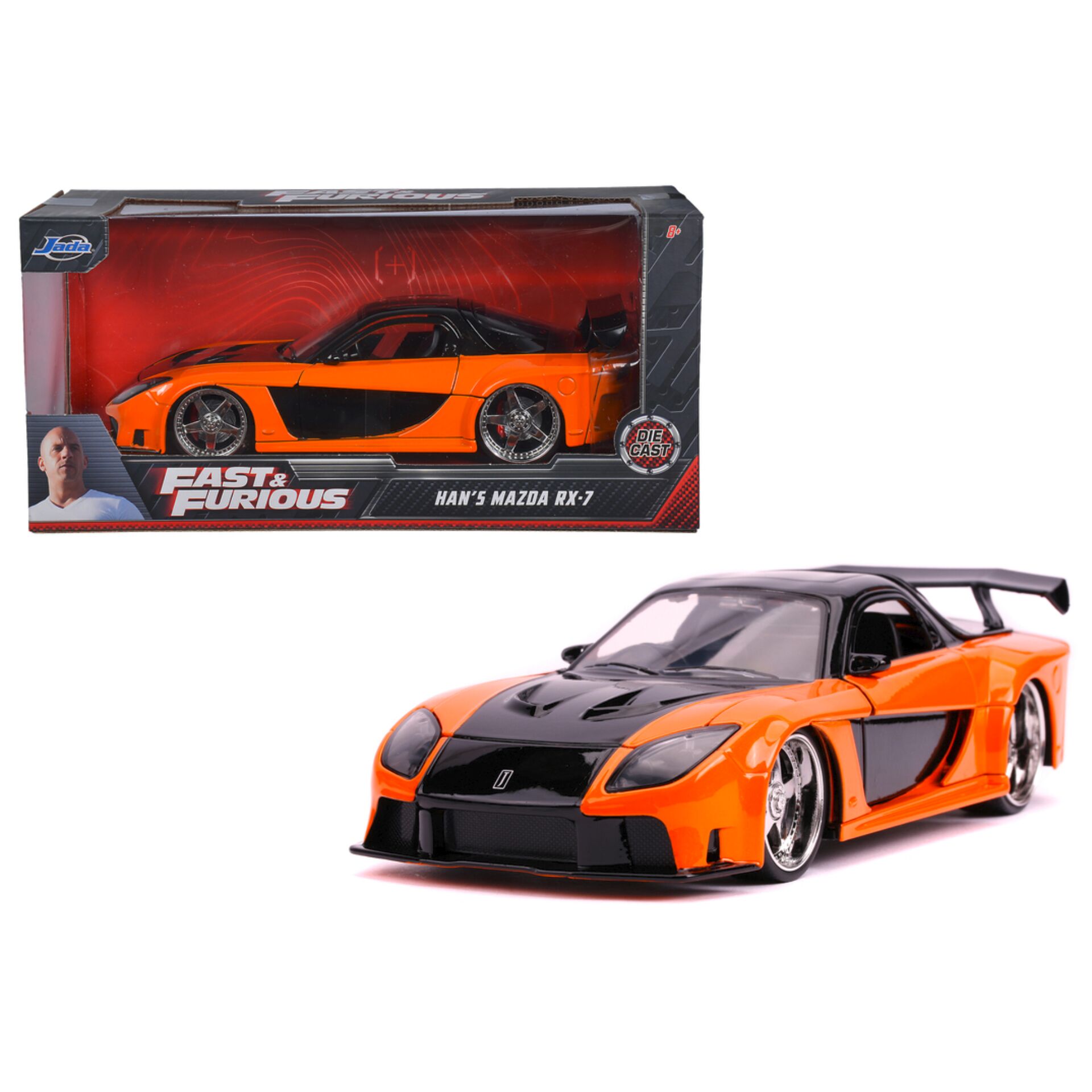 Spielzeugauto, Rennwagen, orange, Lack, Spoiler