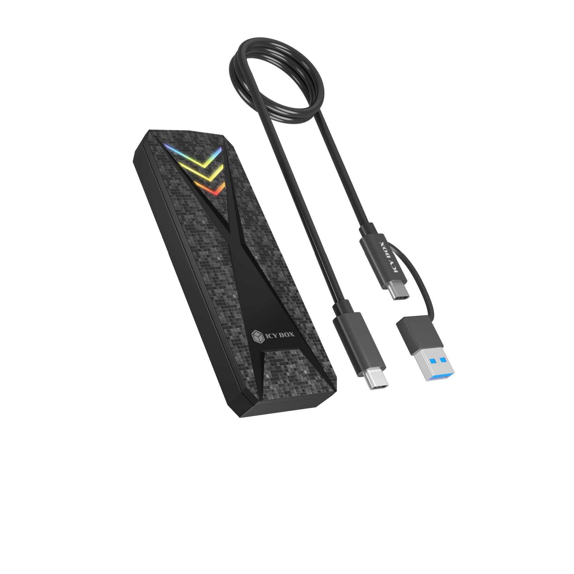 USB-C Adapter, USB 3.0, Type-C, RGB accents, Compact