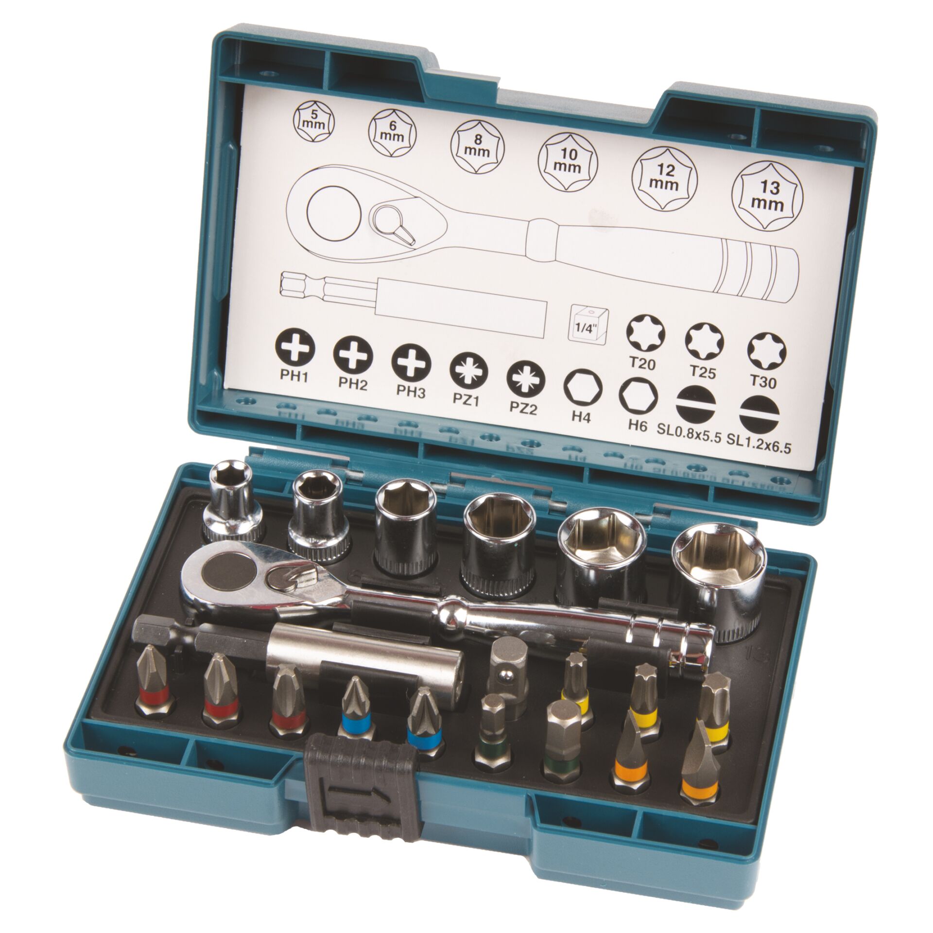 Makita B-54081  Ratchet + Bit Set
