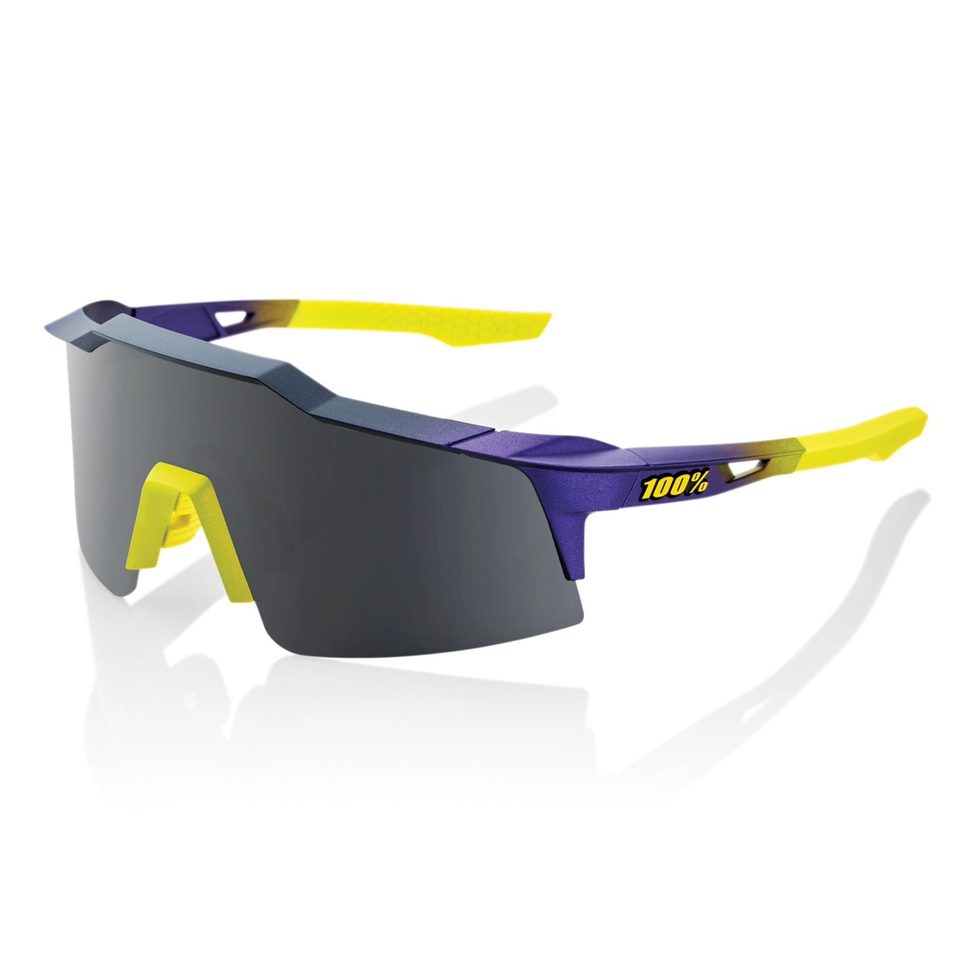 Sonnenbrille, Sportsbrille, Einheitsrahmen, gelb, violett