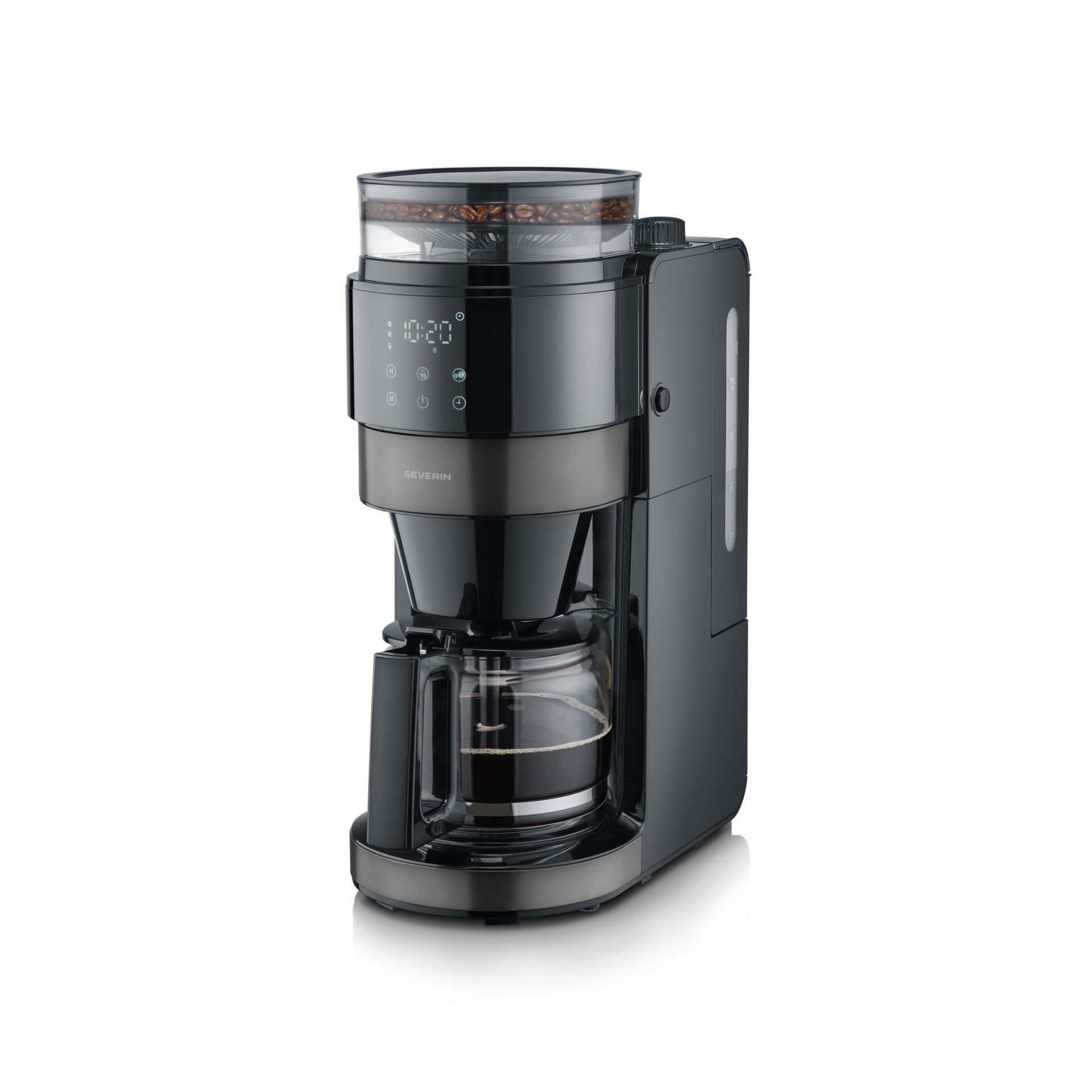 Kaffeemaschine, Pour-over-Kaffee, Filterkaffeemaschine, Glasbehälter, Digitaldisplay
