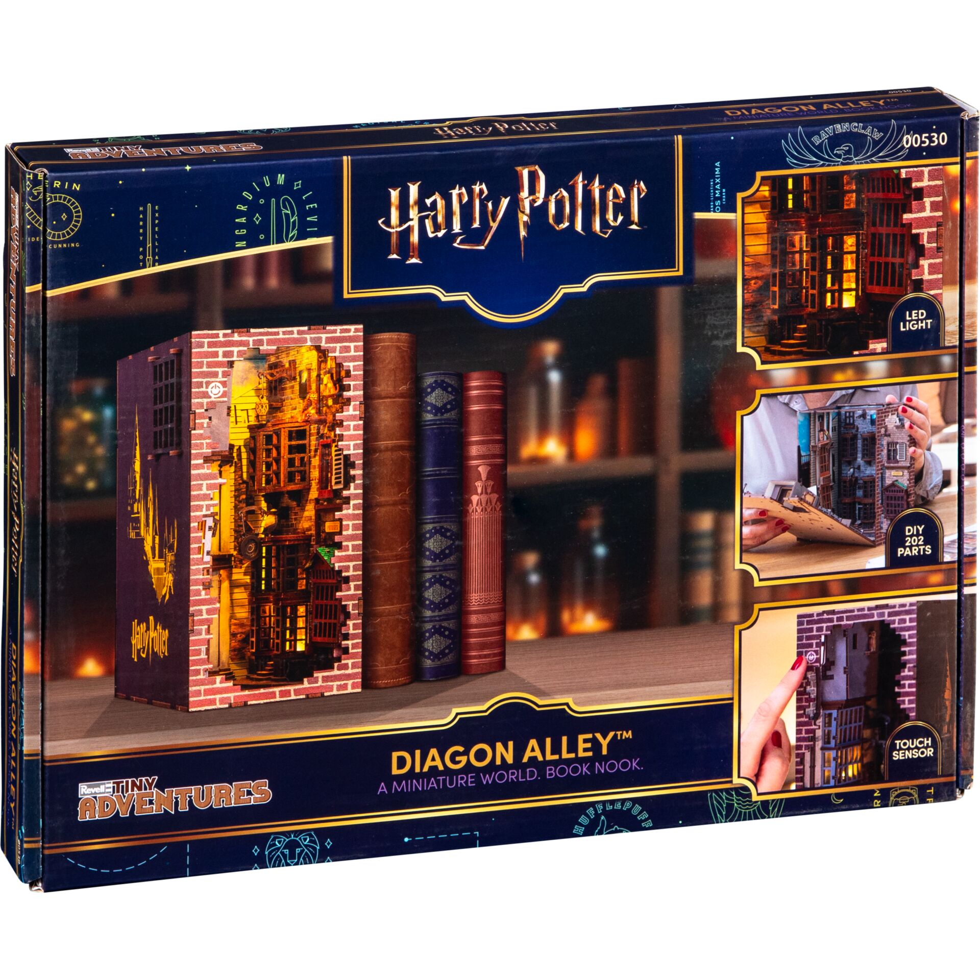 Harry Potter, Diagon Alley, DIY figurine, LED light, Miniature books