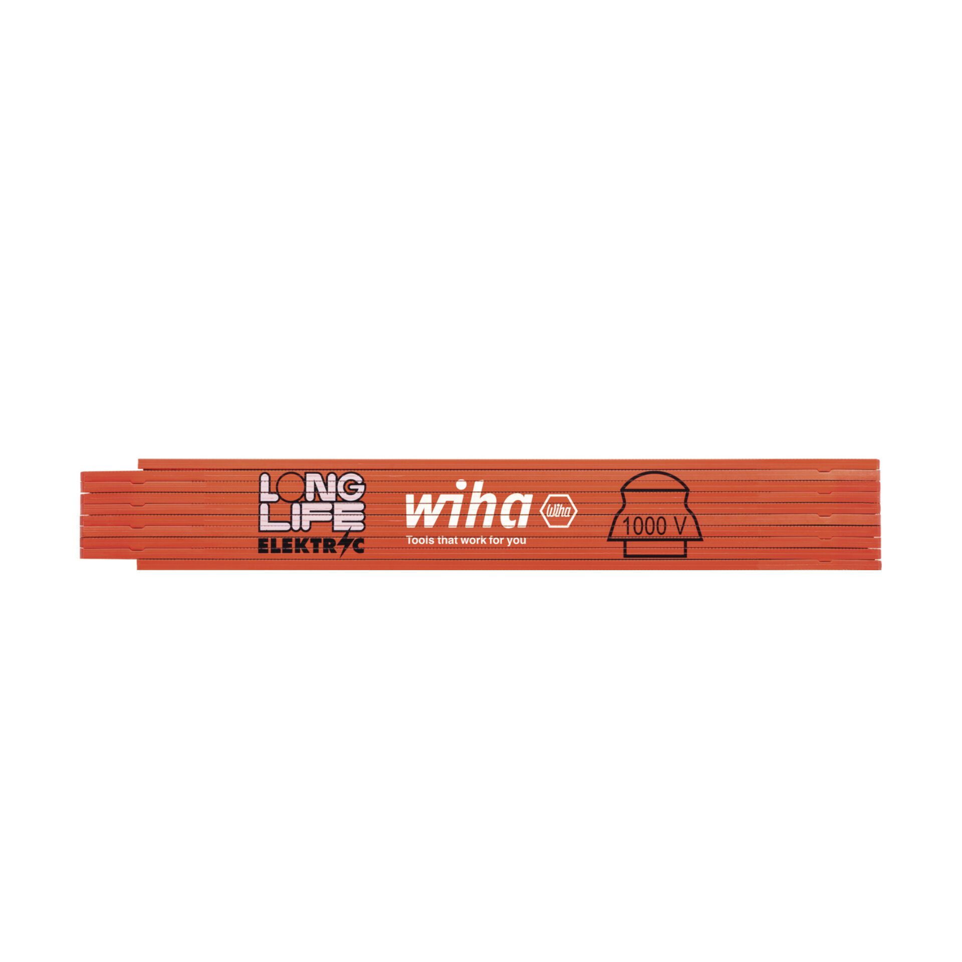 Wiha Elektriker Gliedermaßstab  Longlife 2 m metrisch
