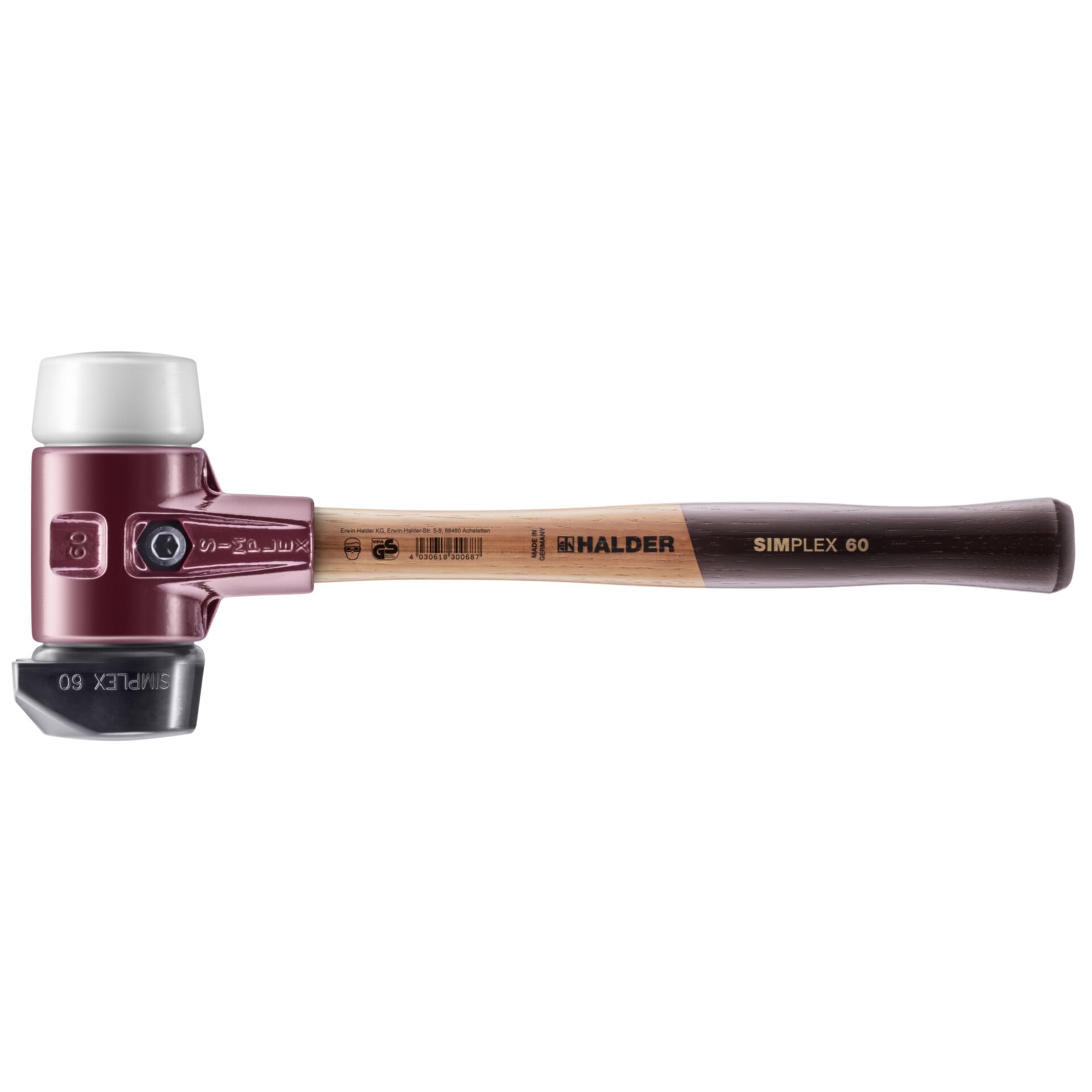 Hammer, Claw hammer, Wood handle, Metal head, Pink/red hammer