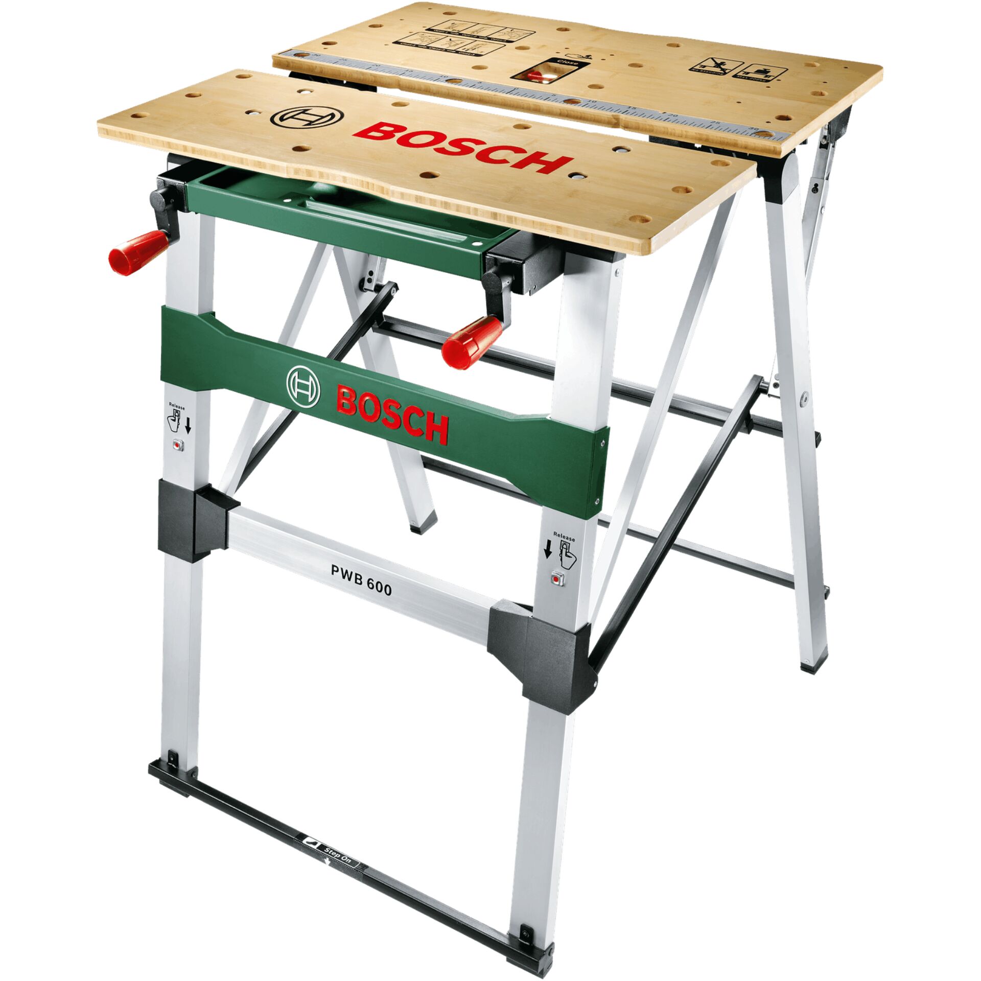 Schreibtischwerkbank, Kreissäge-Tisch, Holzwerkbank, Bosch-Schreibtisch, Werkbank mit Holzteilen