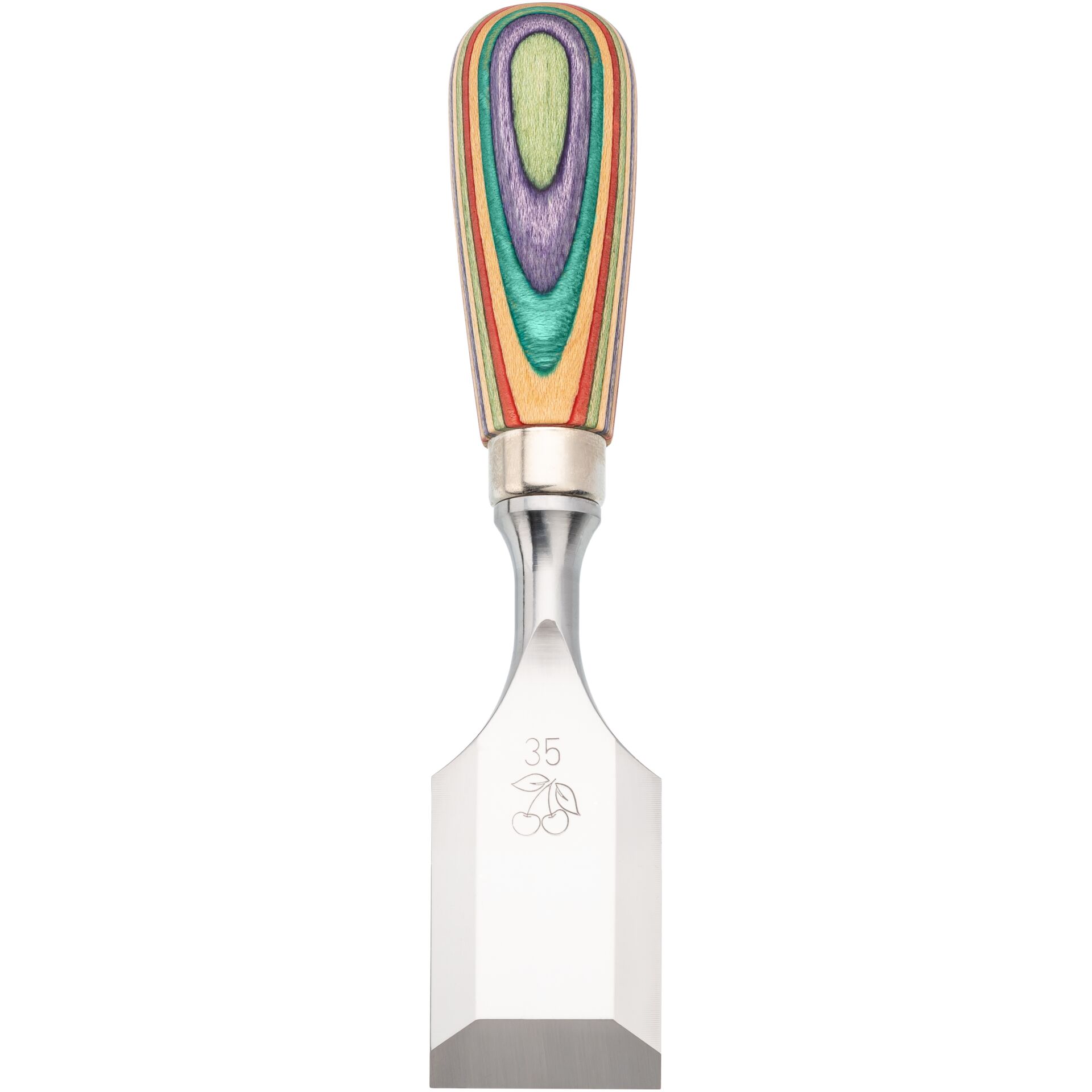 Kunststoffgriff, Schmiedestahl, Kochmesser, Edelstahl, Kirsche-Design