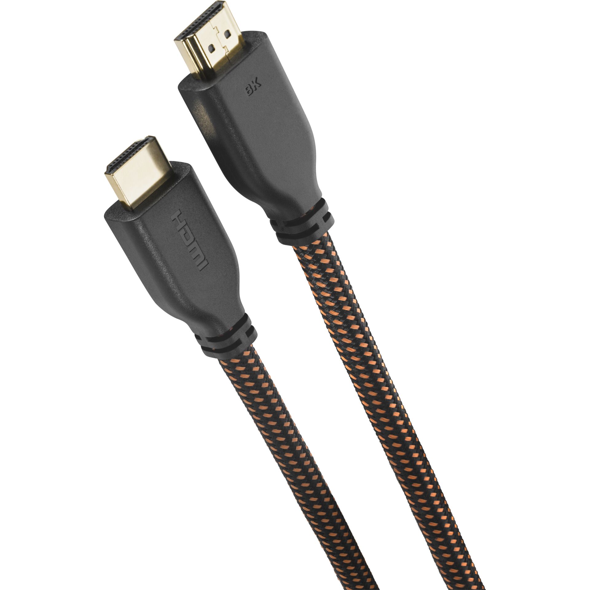 HDMI-Kabel, 2.0-Standard, Geflochten, Schwarz-Braun, Verlängerungskabel