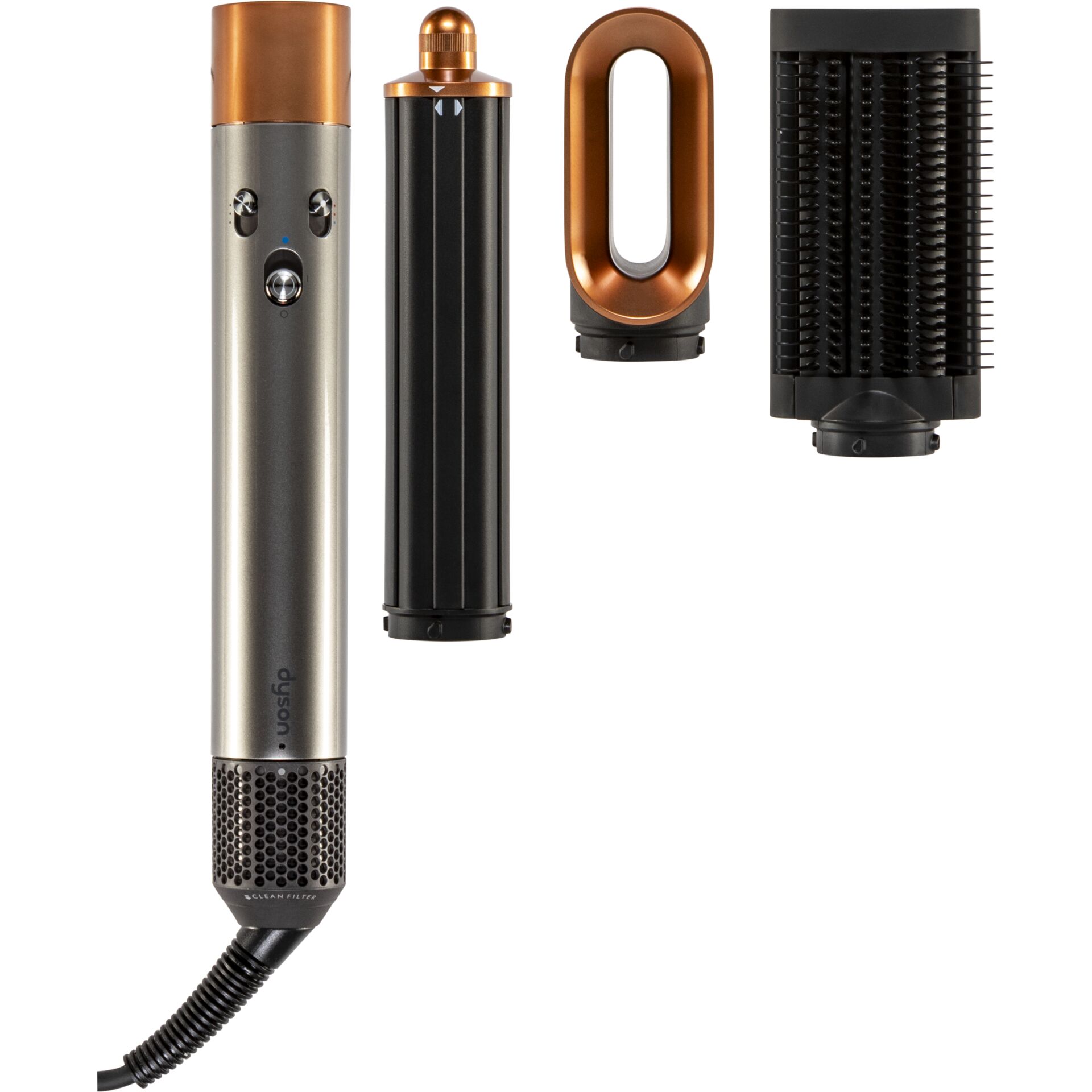 Dyson-Haartrockner, Airwrap-Komponenten, Lockenstab, Aufsatz, feines Filter