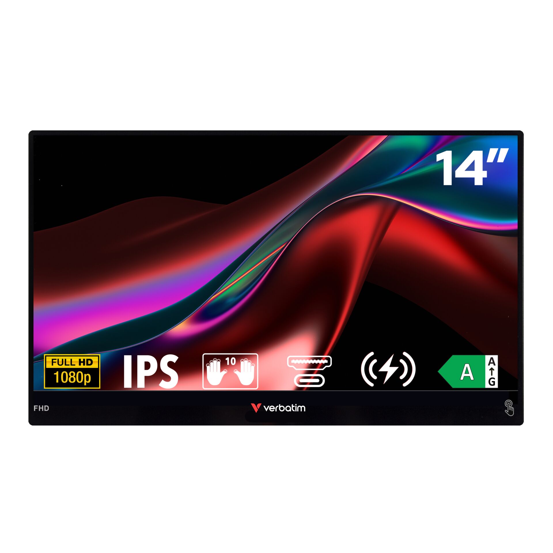 Monitor, 14 Zoll, IPS, FHD, Touchpad