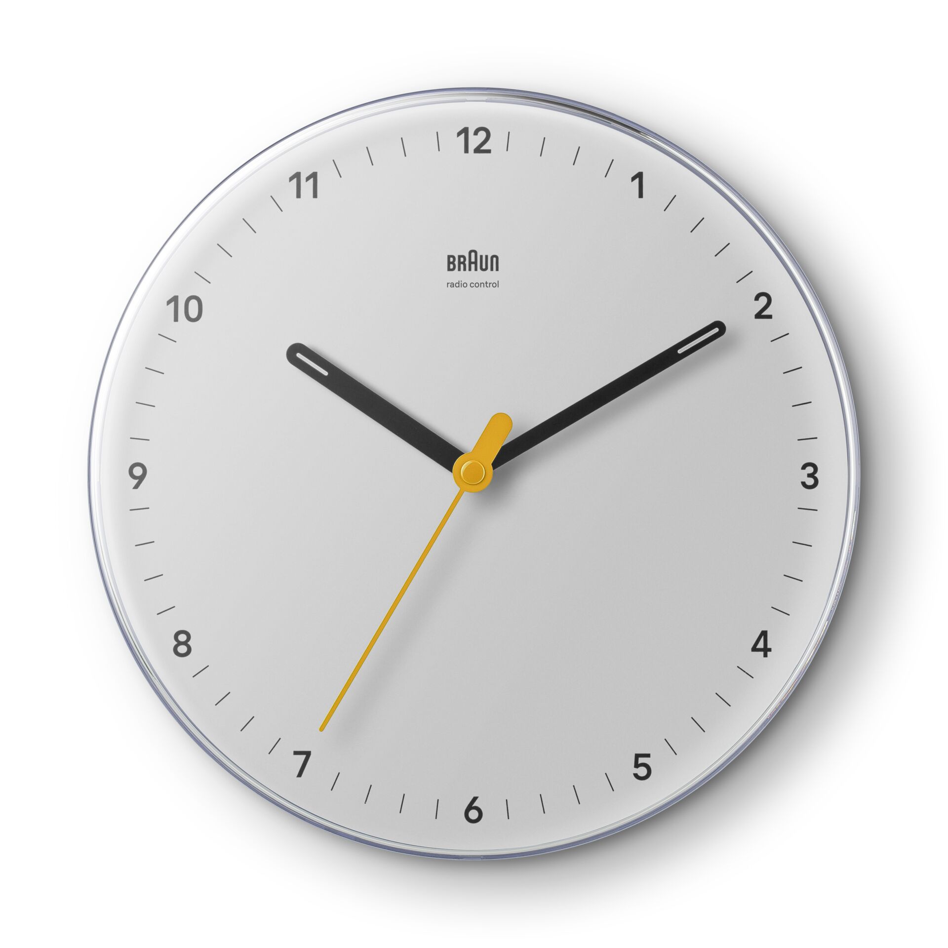 Wanduhr, analog Uhr, runder Uhr, Braun Uhr, minimal Uhr