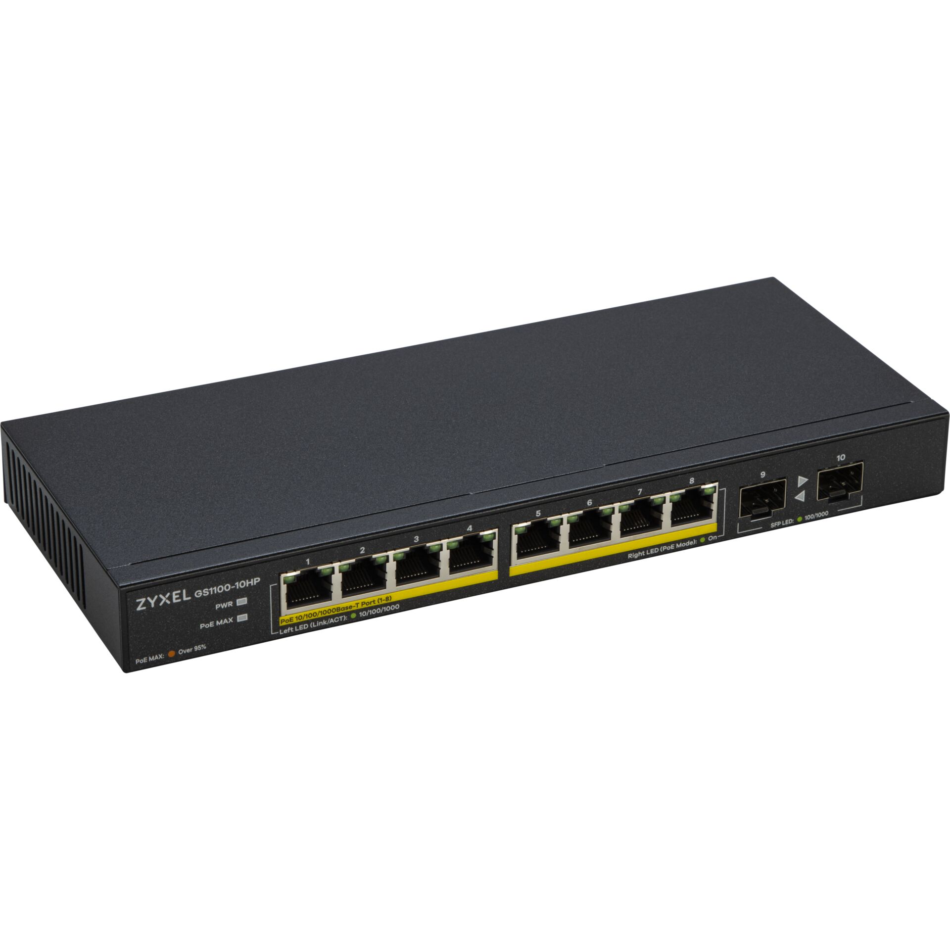 Netzwerk-Switch, PoE-Switch, 8-Port, Rackmount, unmanaged