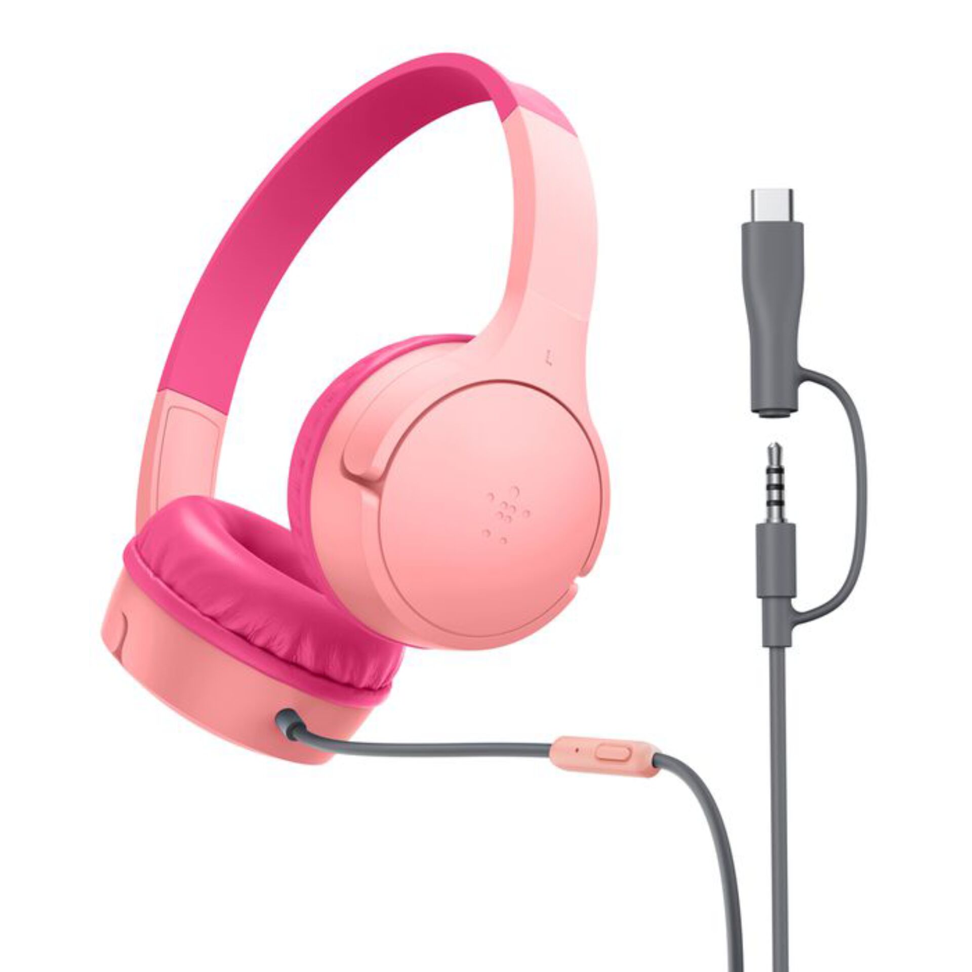 Kopfhörer, Over-Ear, pink, Kabelgebunden, Mikrofonarm