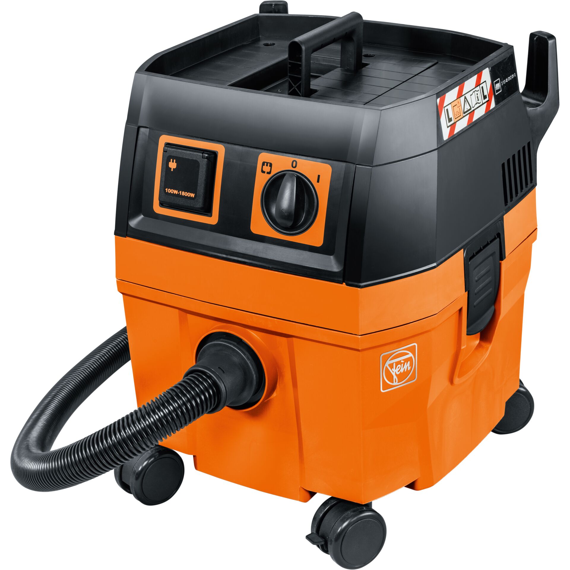 Staubabsauggerät, Kombi-Vakuum, Mobiler Staubabsauger, Orange-schwarz, Motorstatem