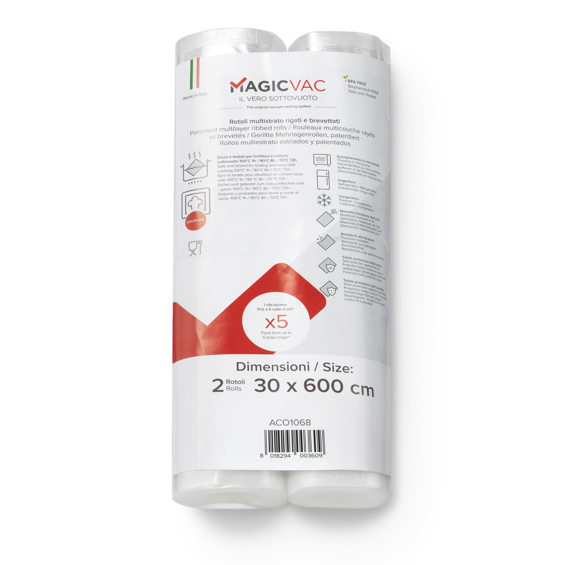 MagicVac 2 Vacuum sealing film  rolls 30 cm x 6 m