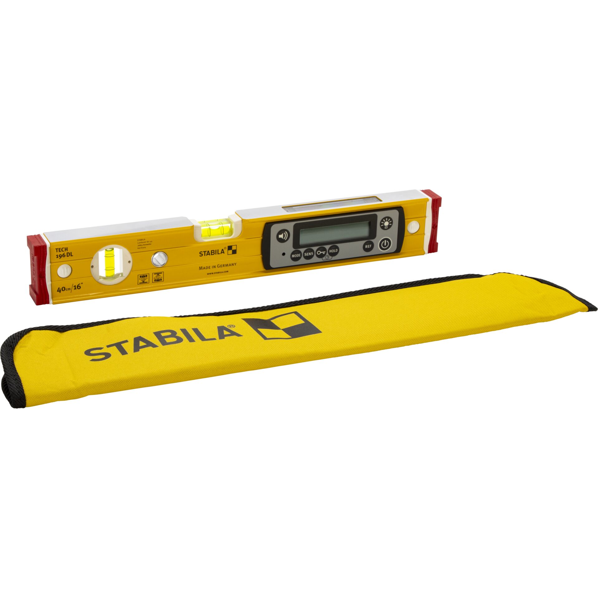 Spitzlevel, Laserwasserwaage, Stabila, Gelb, Kleines Werkzeugset