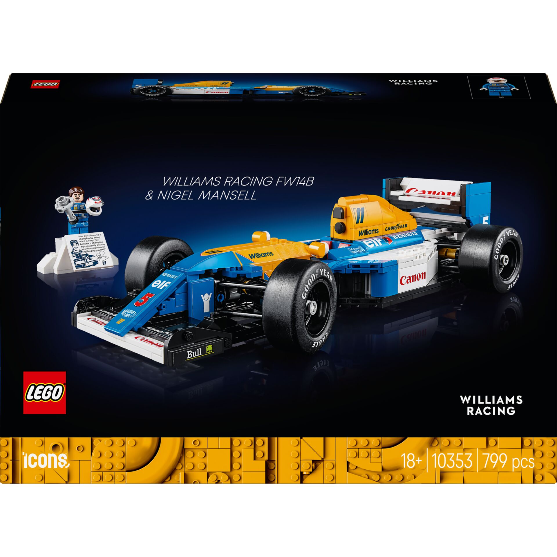 LEGO, Rennwagen, Formel 1, Williams Racing, 500 Teile